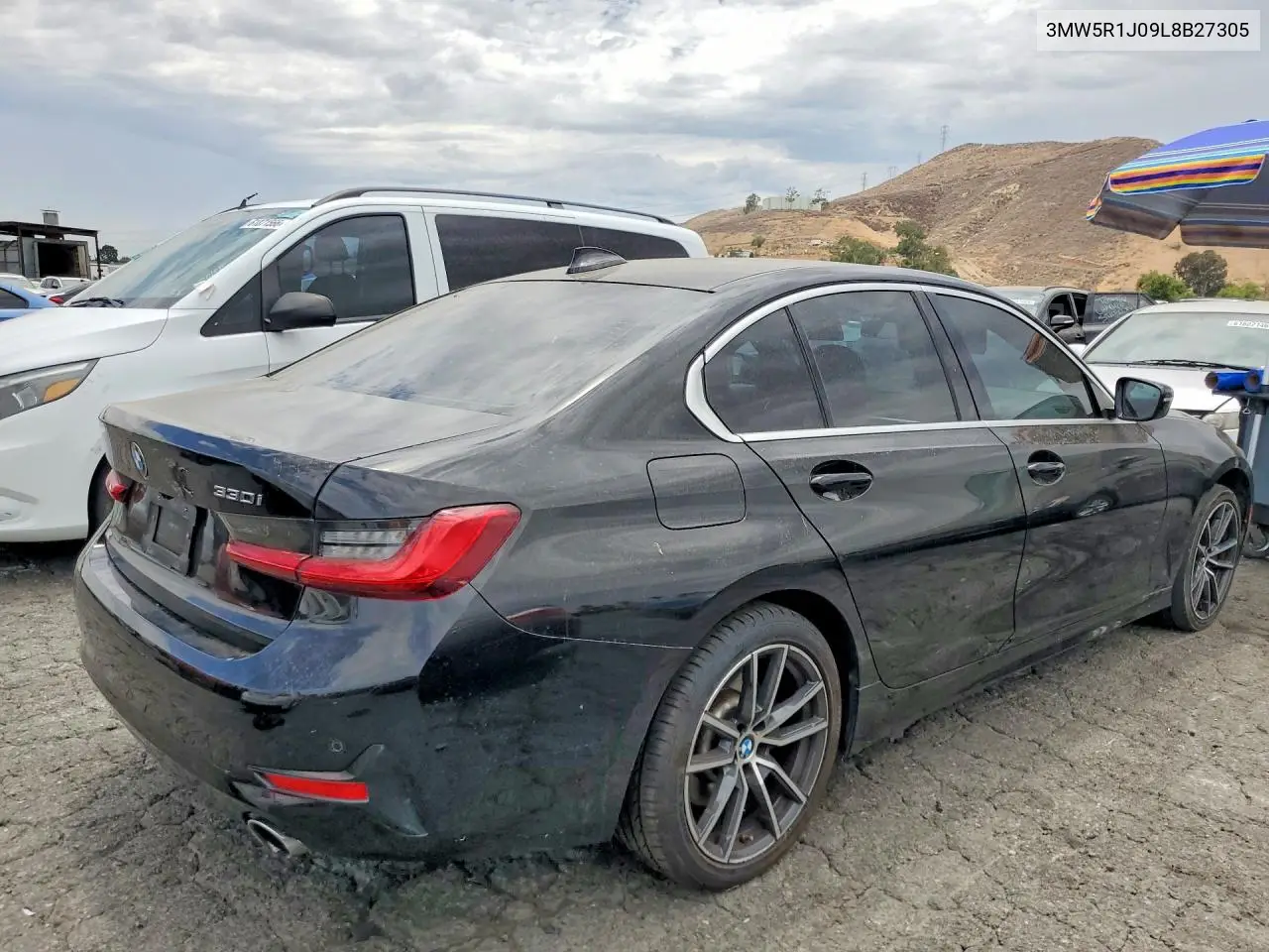 2020 BMW 330I VIN: 3MW5R1J09L8B27305 Lot: 61792636