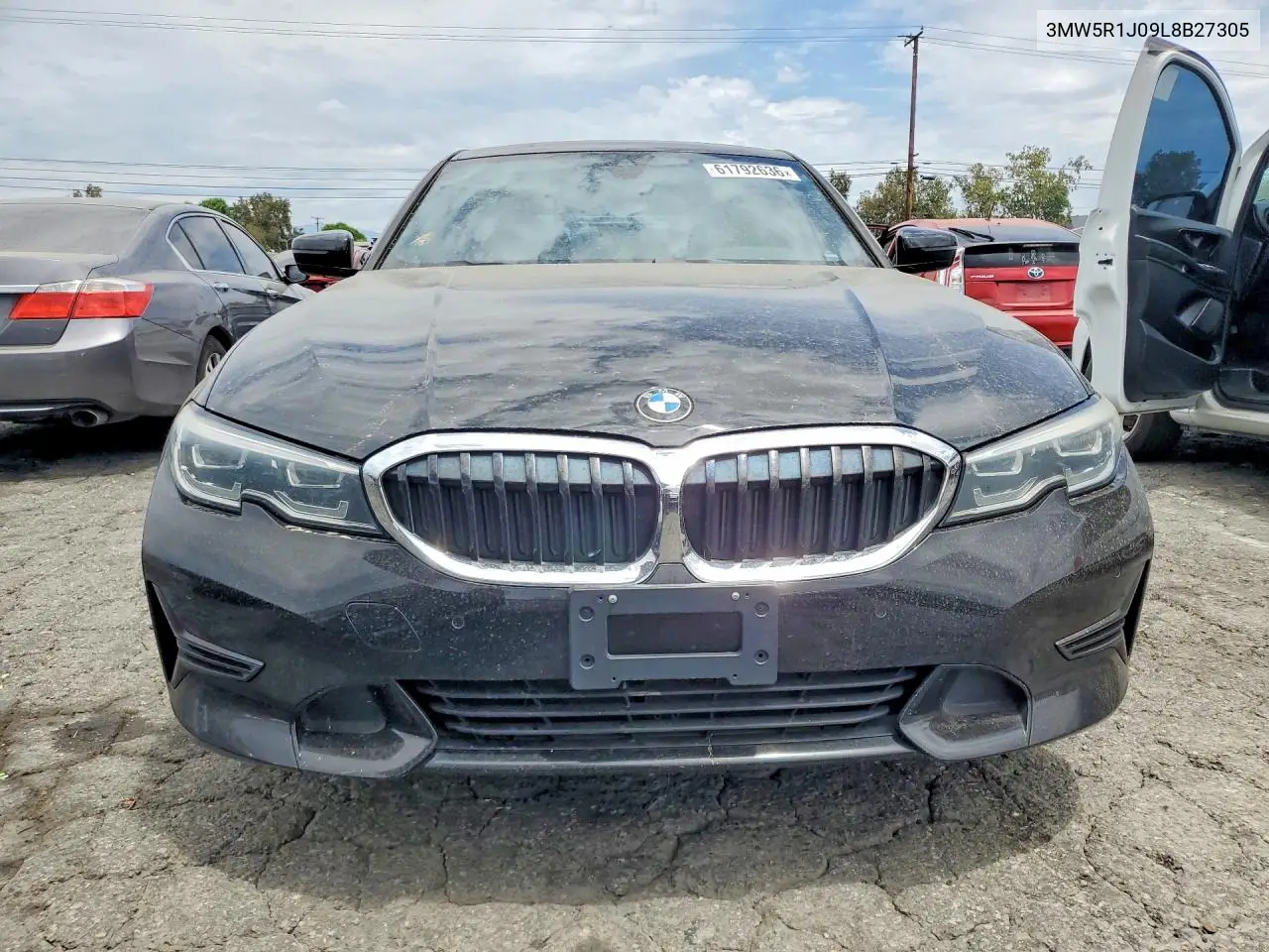 2020 BMW 330I VIN: 3MW5R1J09L8B27305 Lot: 61792636