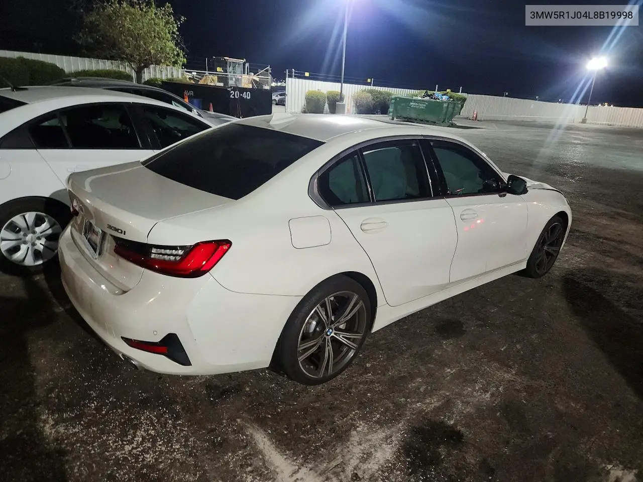 2020 BMW 330I VIN: 3MW5R1J04L8B19998 Lot: 62010366