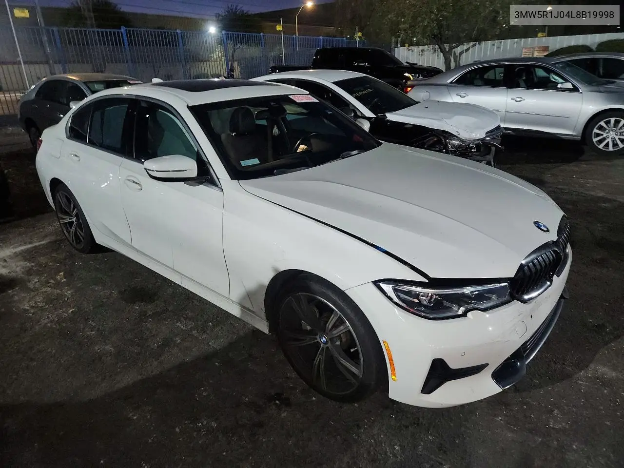 2020 BMW 330I VIN: 3MW5R1J04L8B19998 Lot: 62010366