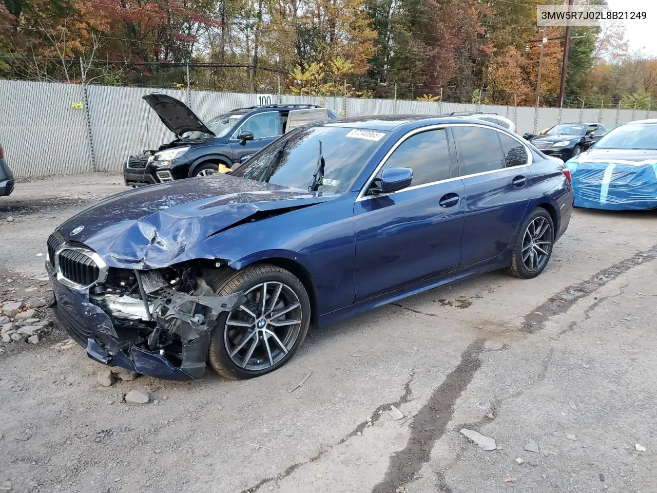 3MW5R7J02L8B21249 2020 BMW 330Xi