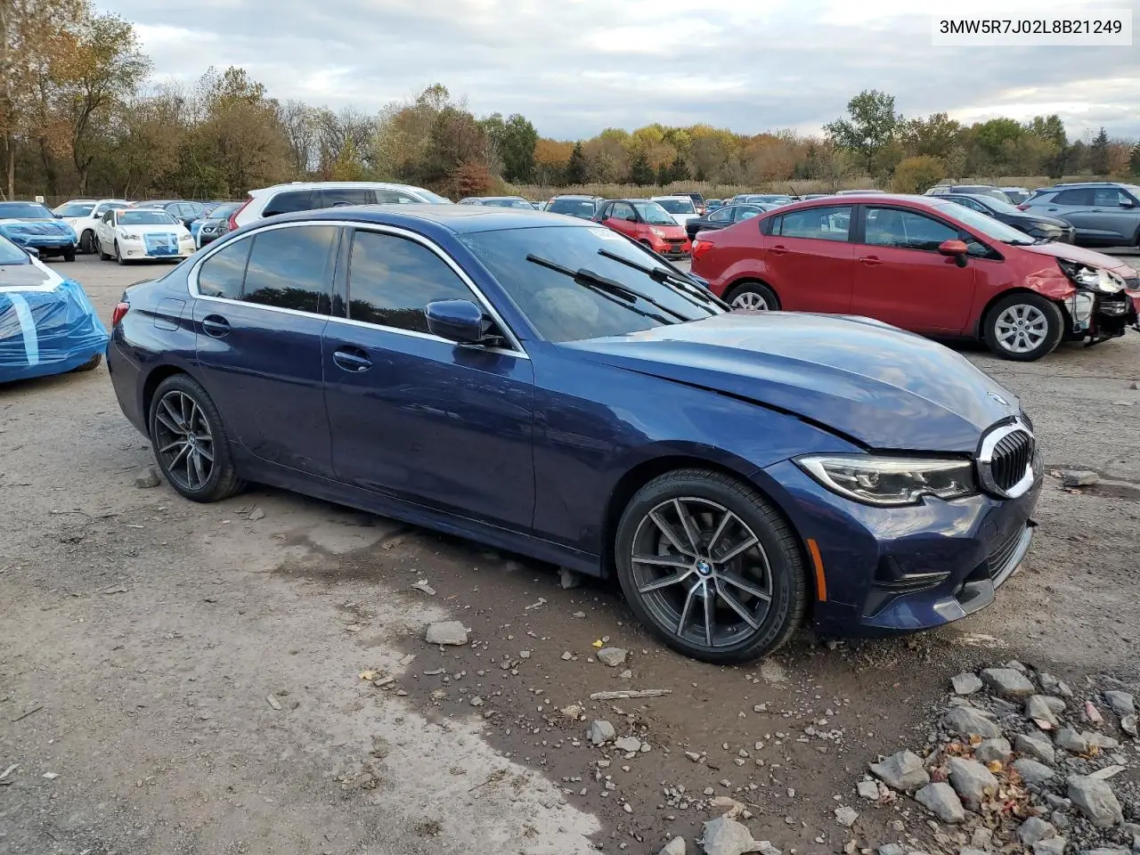 3MW5R7J02L8B21249 2020 BMW 330Xi