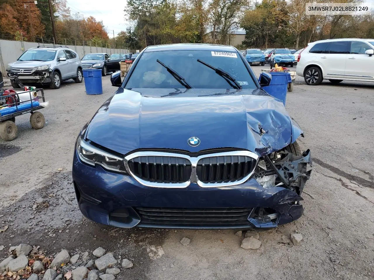 3MW5R7J02L8B21249 2020 BMW 330Xi
