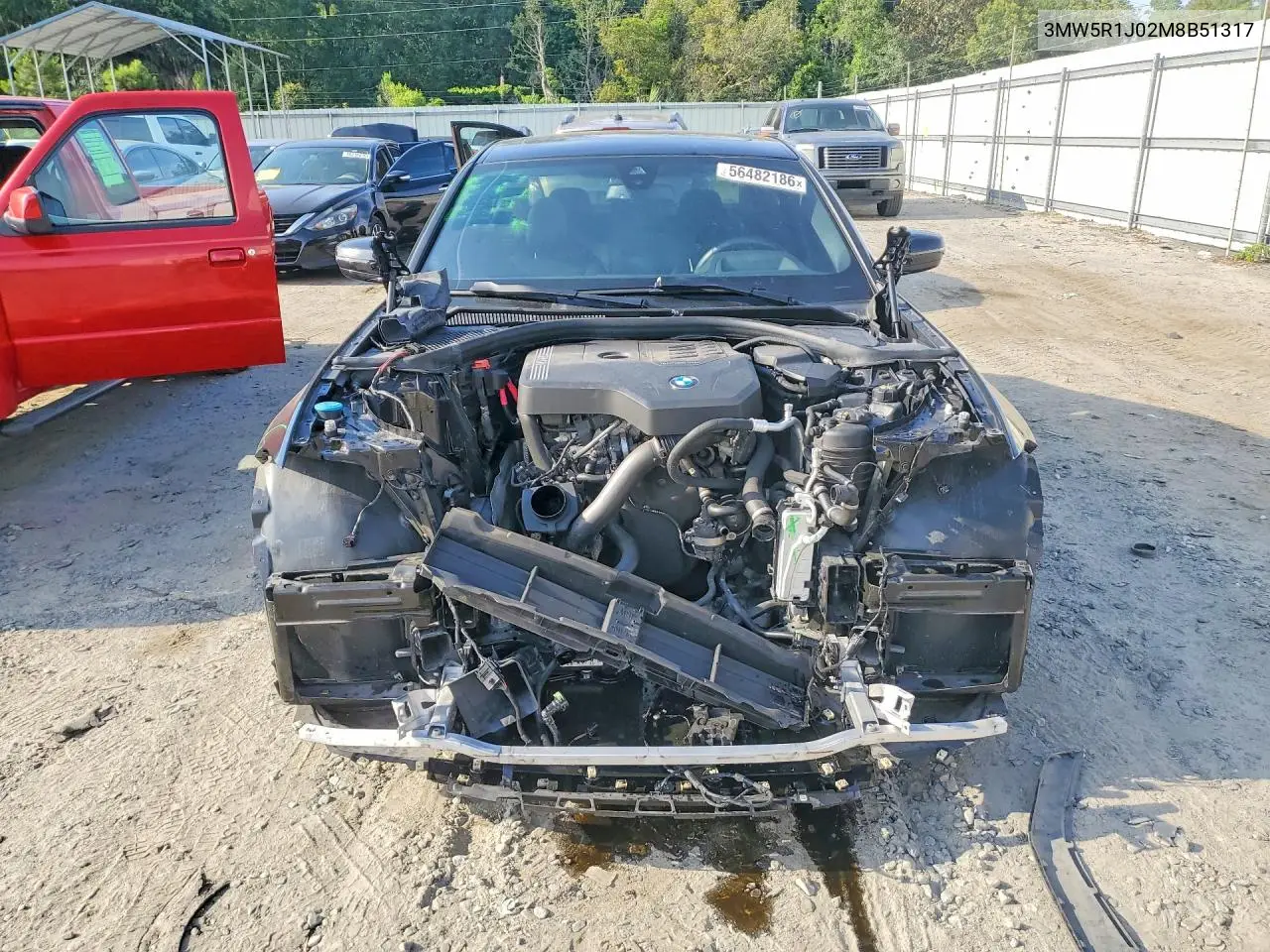 2021 BMW 330I VIN: 3MW5R1J02M8B51317 Lot: 56482186