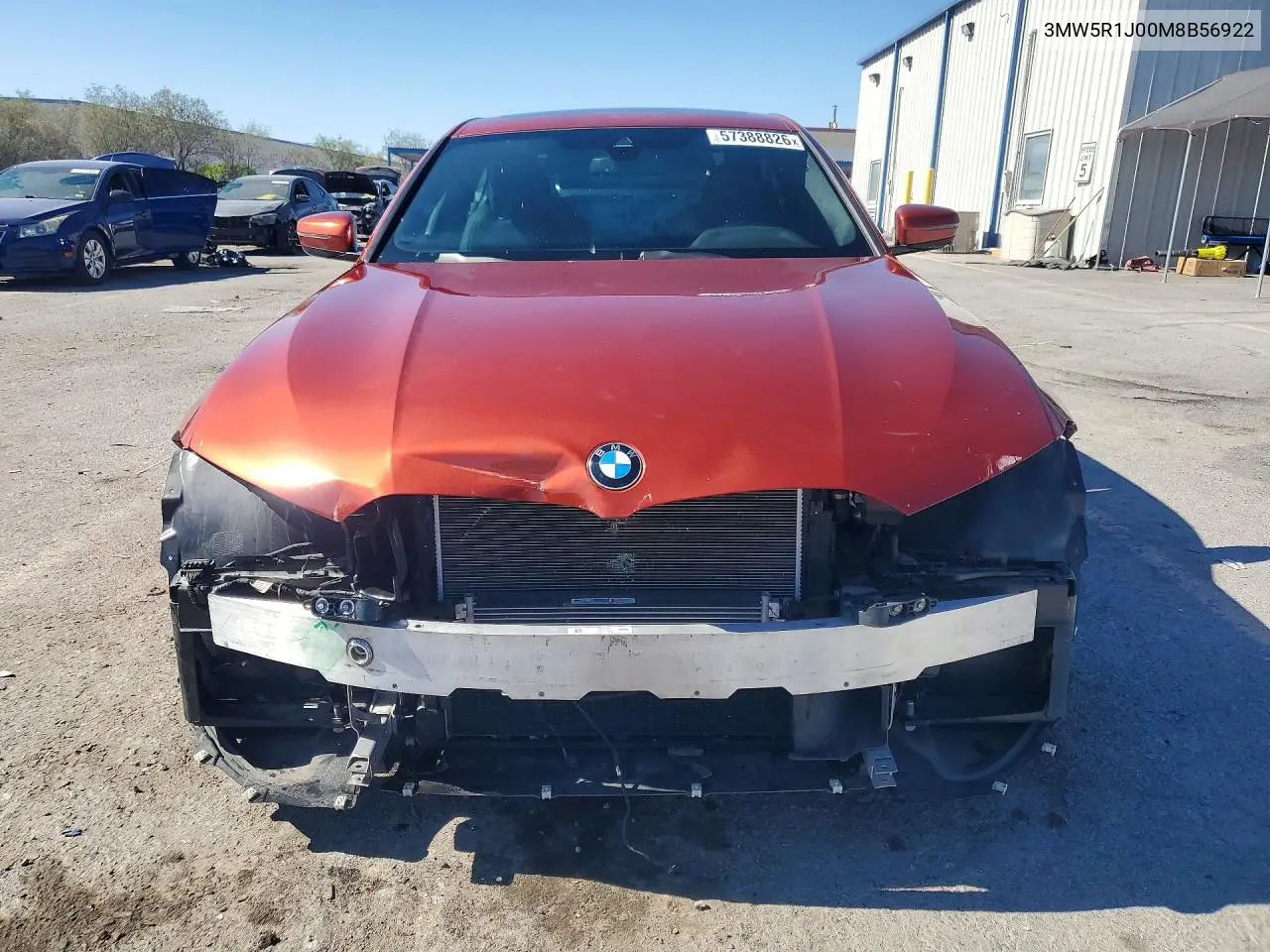 2021 BMW 330I VIN: 3MW5R1J00M8B56922 Lot: 57388826