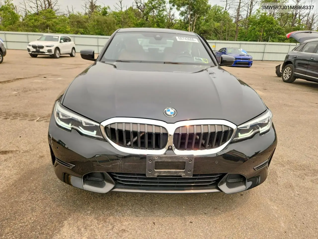 2021 BMW 330Xi VIN: 3MW5R7J01M8B68337 Lot: 60743606
