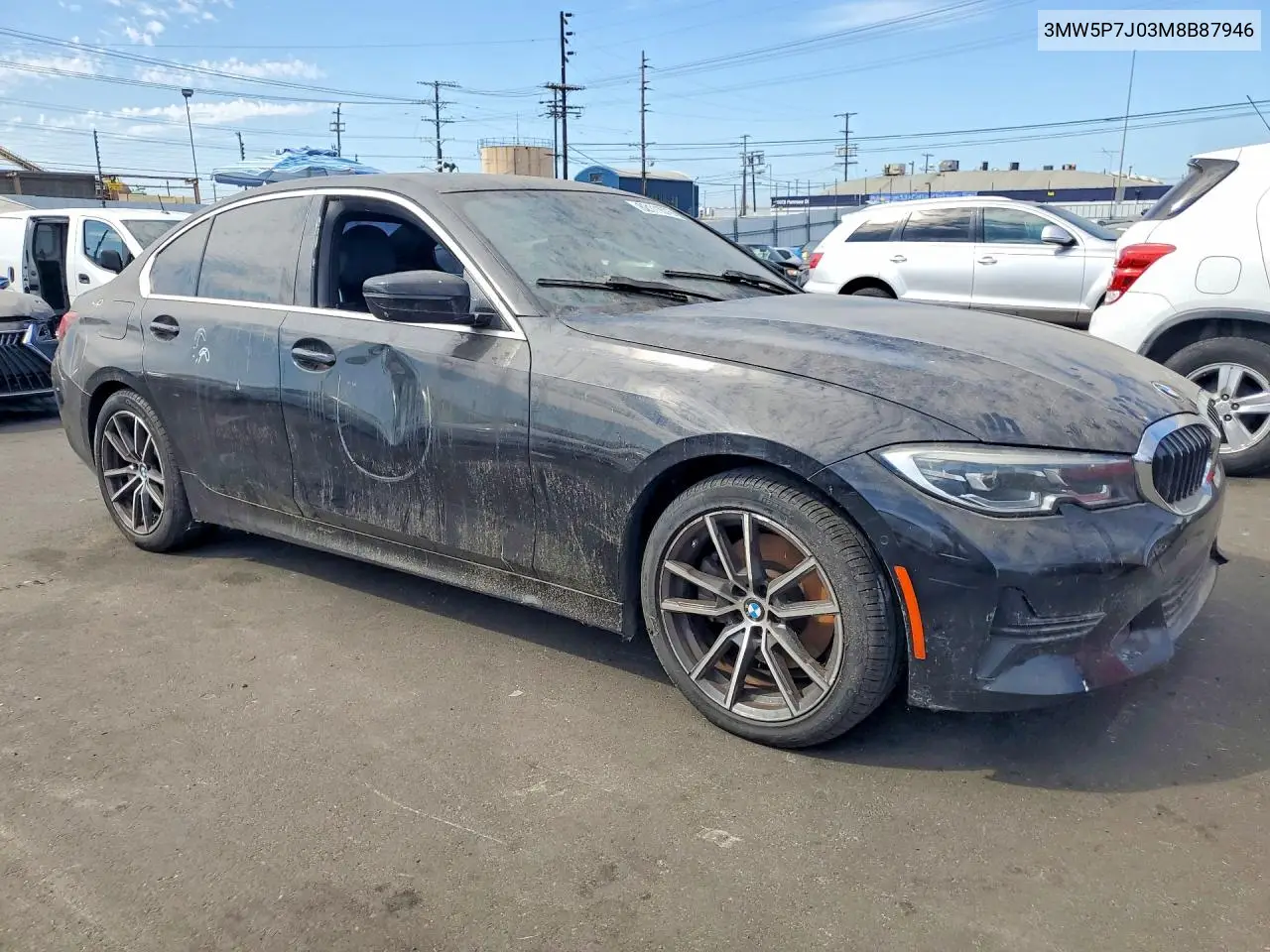 2021 BMW 330E VIN: 3MW5P7J03M8B87946 Lot: 62111576