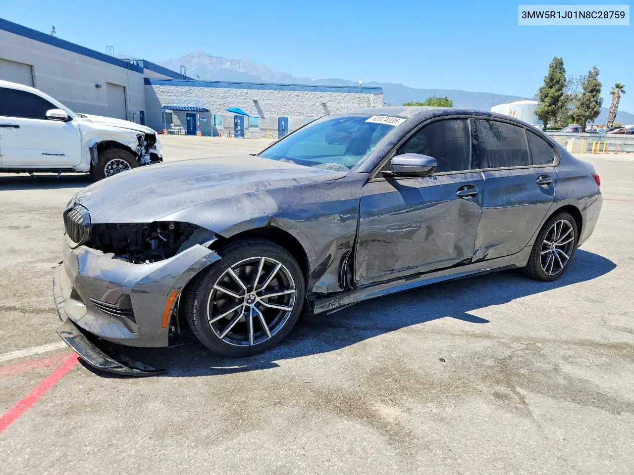 2022 BMW 330I VIN: 3MW5R1J01N8C28759 Lot: 60024086
