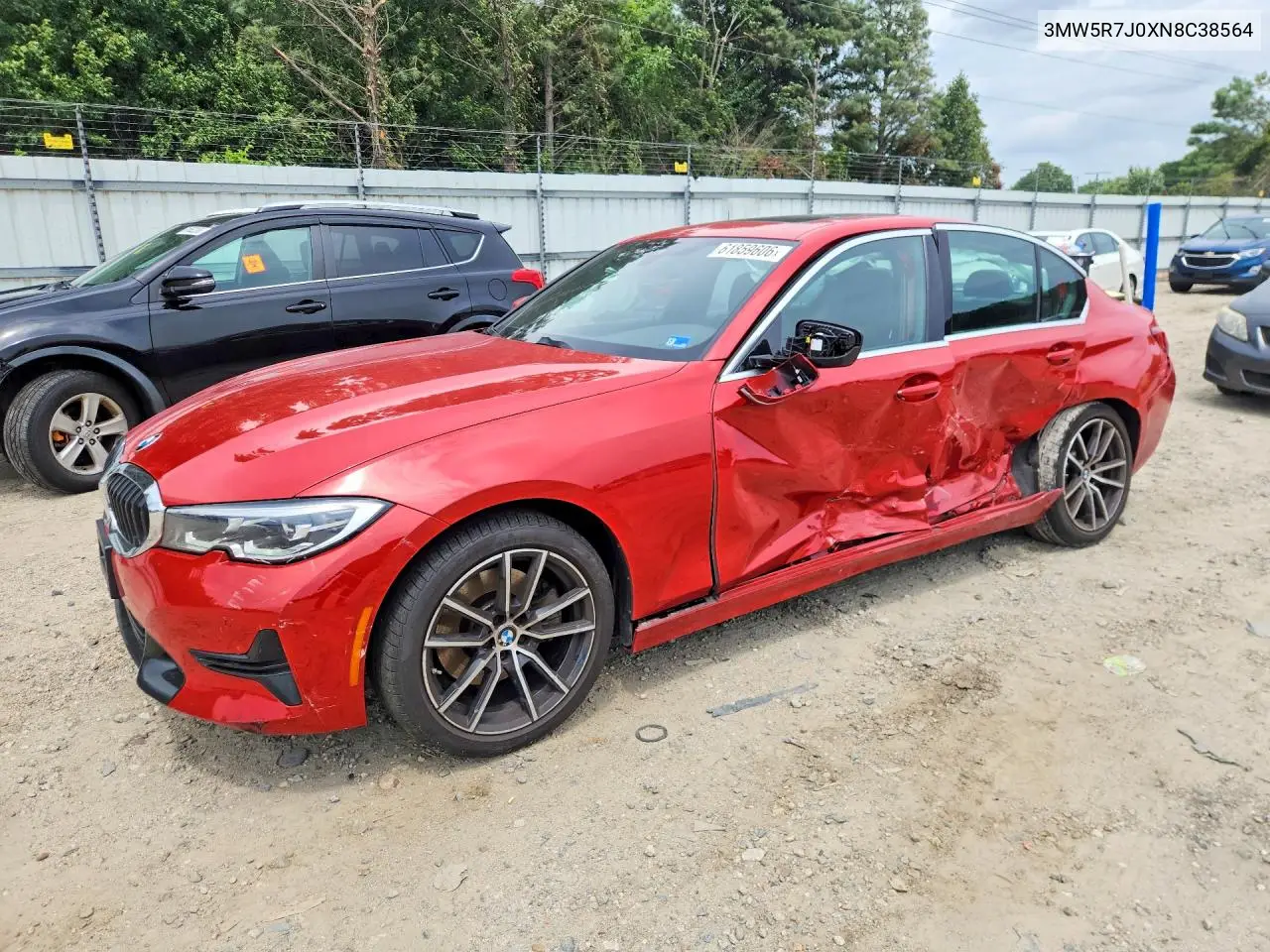 2022 BMW 330Xi VIN: 3MW5R7J0XN8C38564 Lot: 61859606
