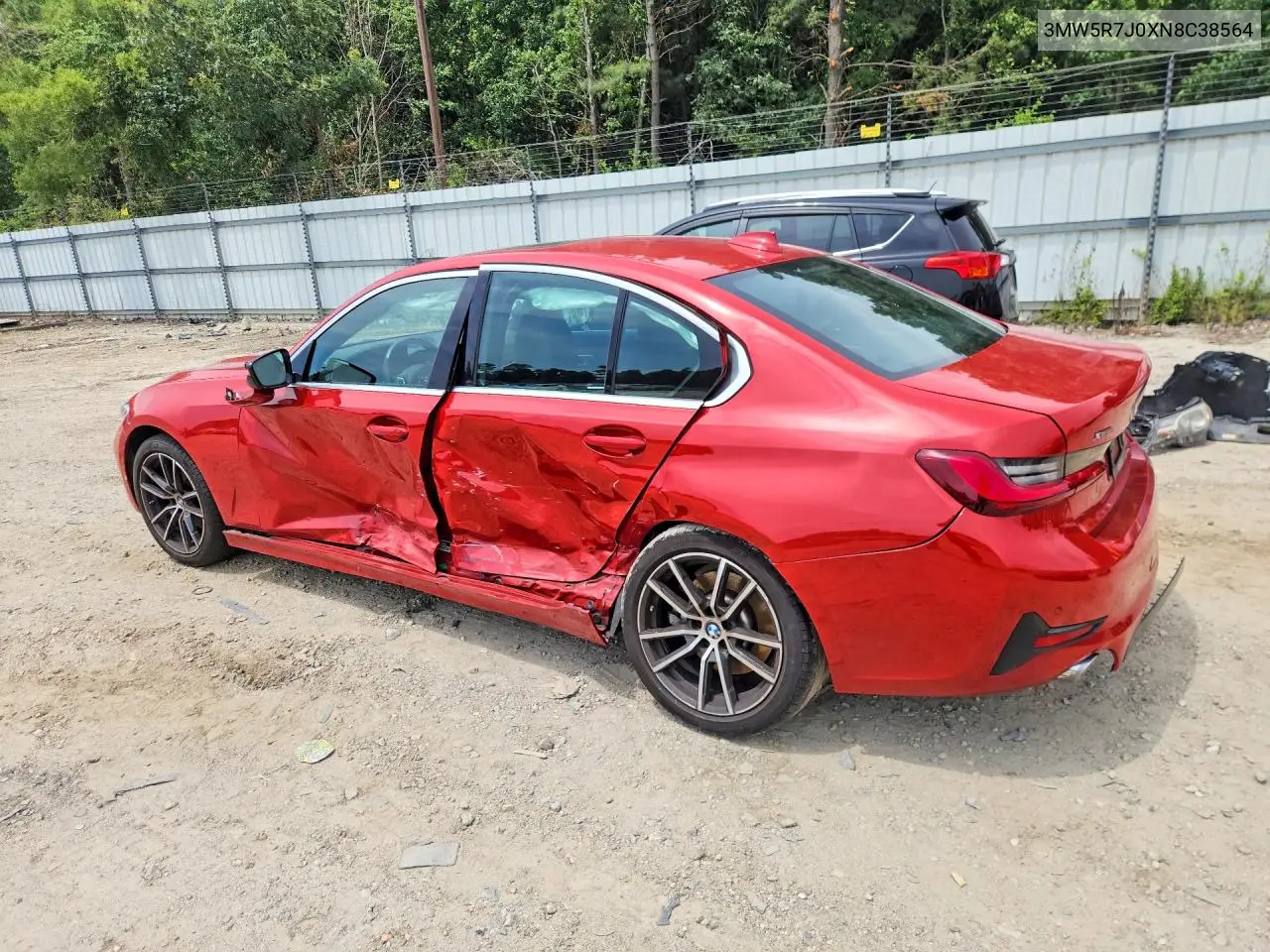 2022 BMW 330Xi VIN: 3MW5R7J0XN8C38564 Lot: 61859606