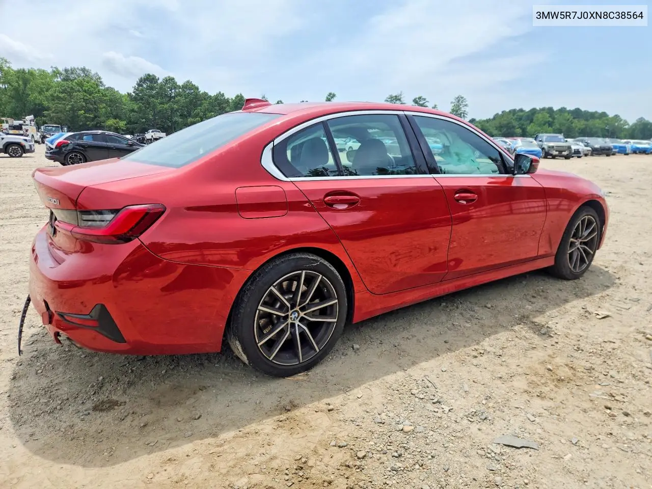 2022 BMW 330Xi VIN: 3MW5R7J0XN8C38564 Lot: 61859606