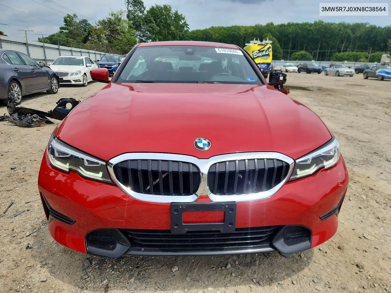 2022 BMW 330Xi VIN: 3MW5R7J0XN8C38564 Lot: 61859606
