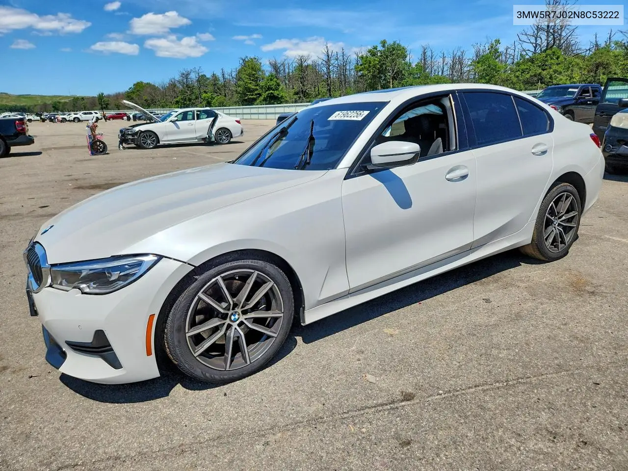 2022 BMW 330Xi VIN: 3MW5R7J02N8C53222 Lot: 61962256
