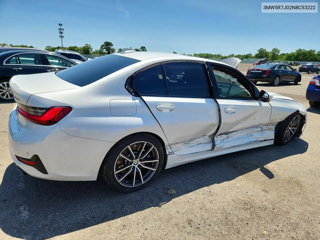 2022 BMW 330Xi VIN: 3MW5R7J02N8C53222 Lot: 61962256