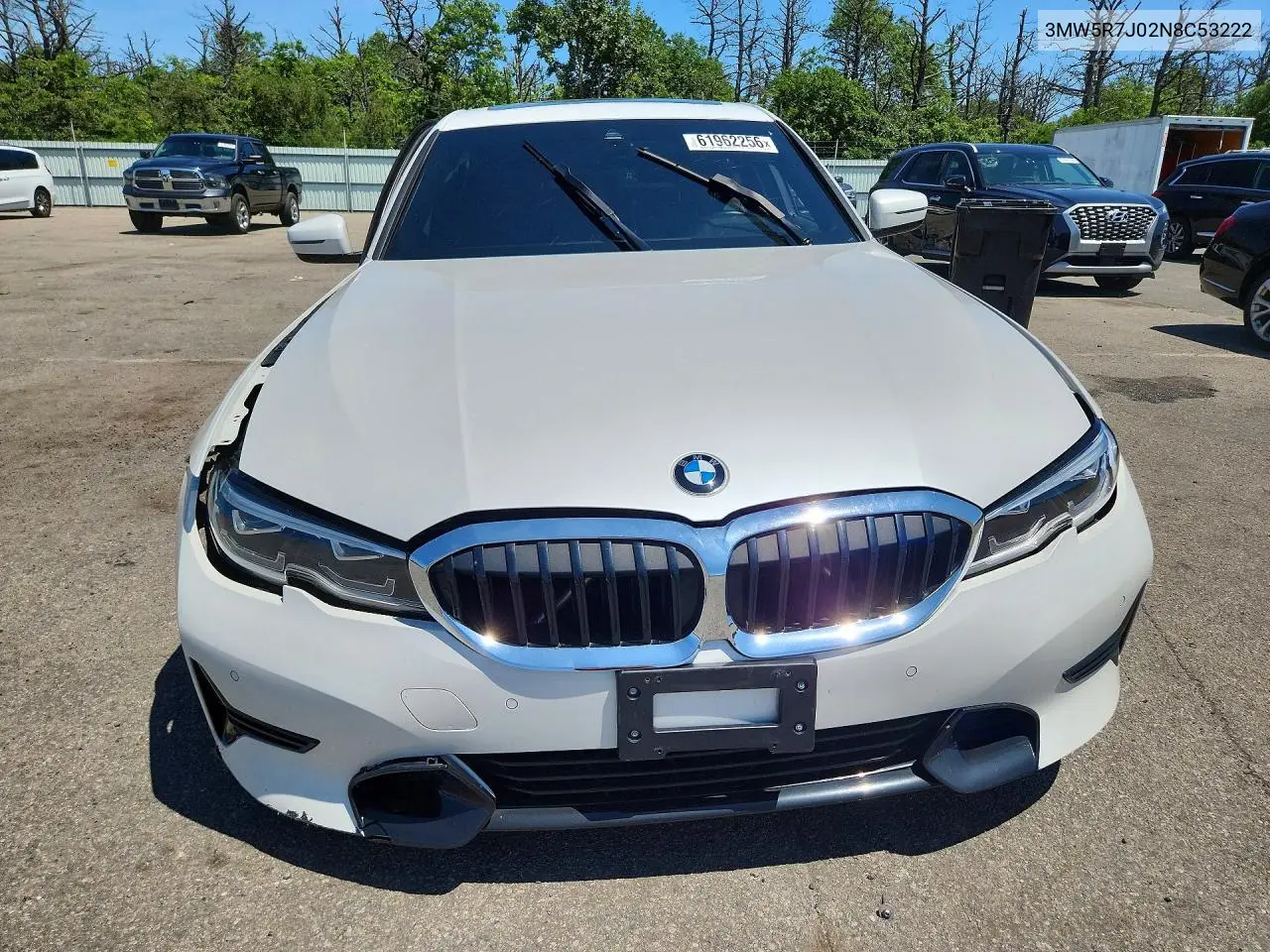 2022 BMW 330Xi VIN: 3MW5R7J02N8C53222 Lot: 61962256