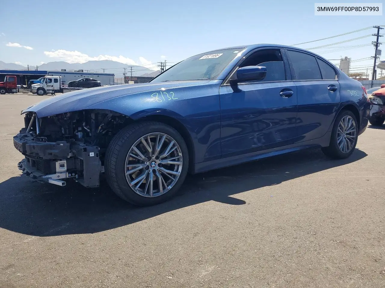2023 BMW 330I VIN: 3MW69FF00P8D57993 Lot: 61021696