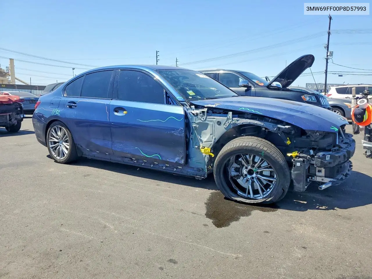 2023 BMW 330I VIN: 3MW69FF00P8D57993 Lot: 61021696