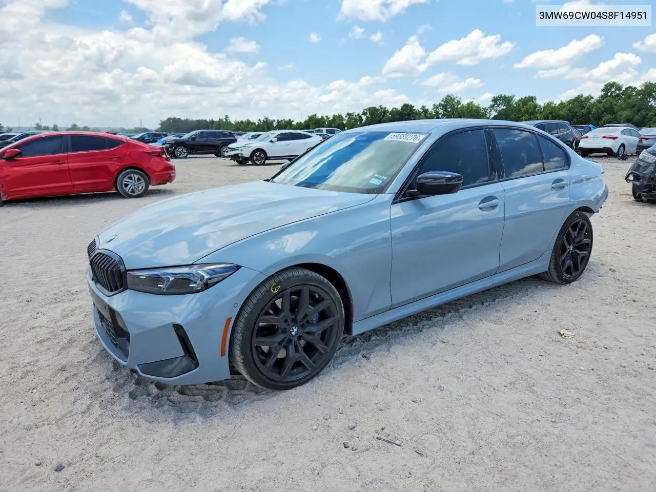 2025 BMW 330I VIN: 3MW69CW04S8F14951 Lot: 59889276