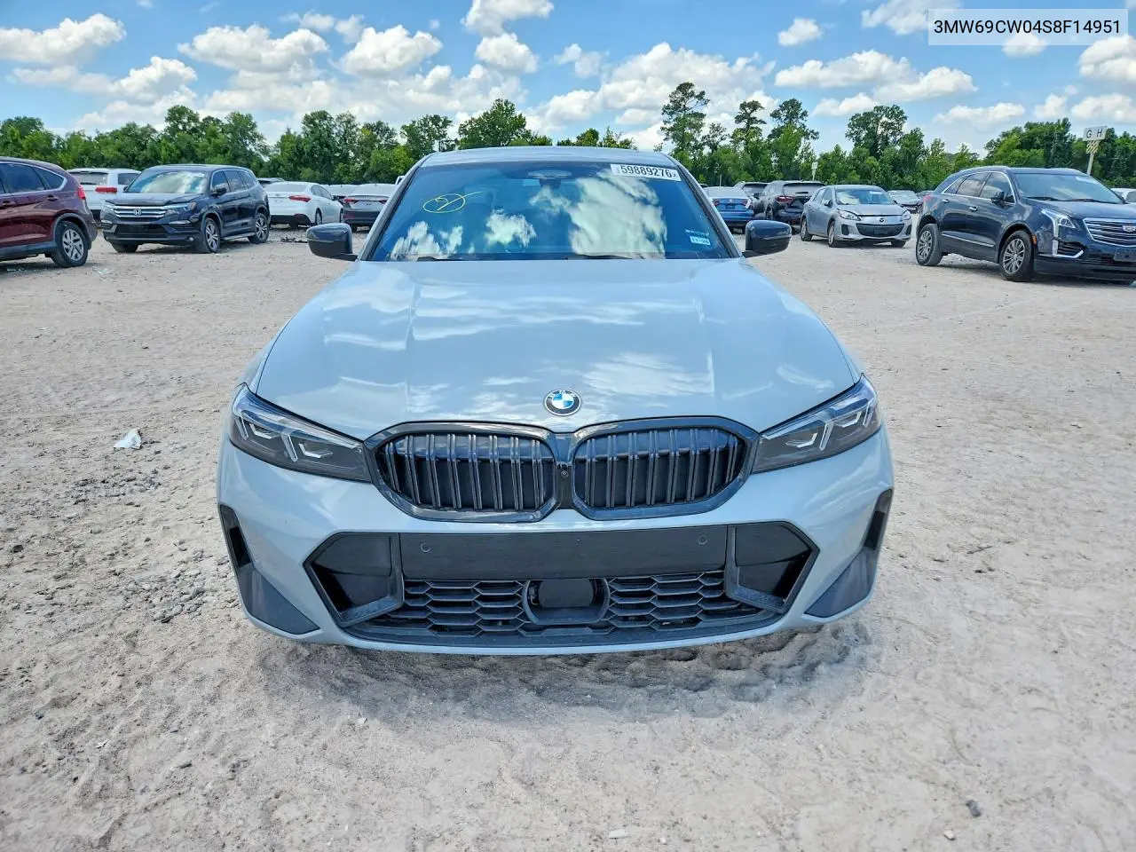 2025 BMW 330I VIN: 3MW69CW04S8F14951 Lot: 59889276