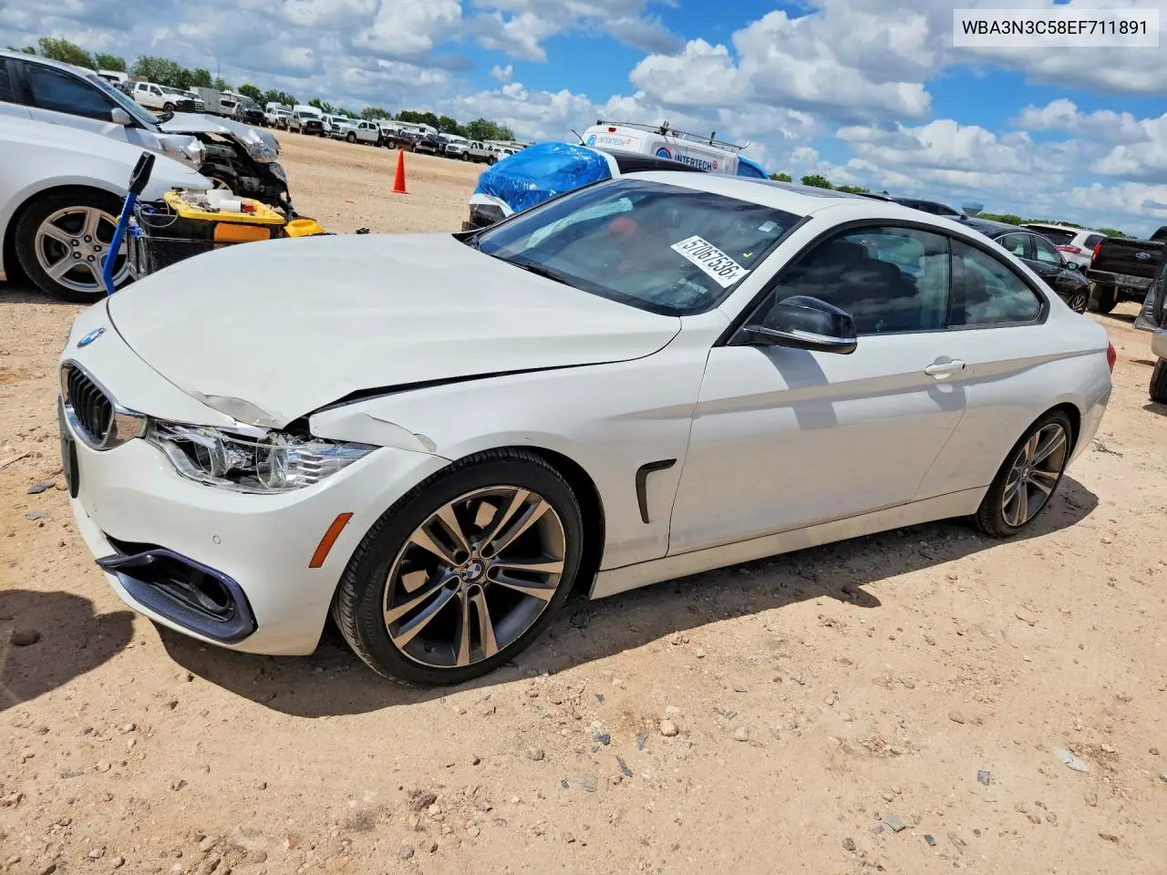 2014 BMW 428 I VIN: WBA3N3C58EF711891 Lot: 57067536