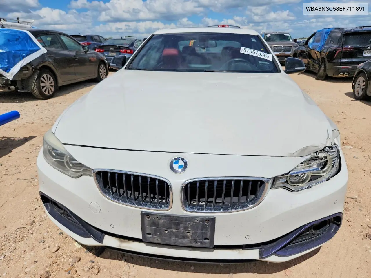 2014 BMW 428 I VIN: WBA3N3C58EF711891 Lot: 57067536