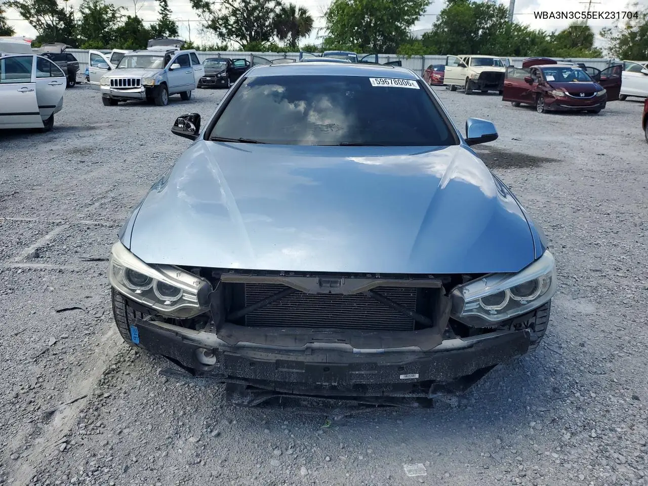 2014 BMW 428 I VIN: WBA3N3C55EK231704 Lot: 59678006