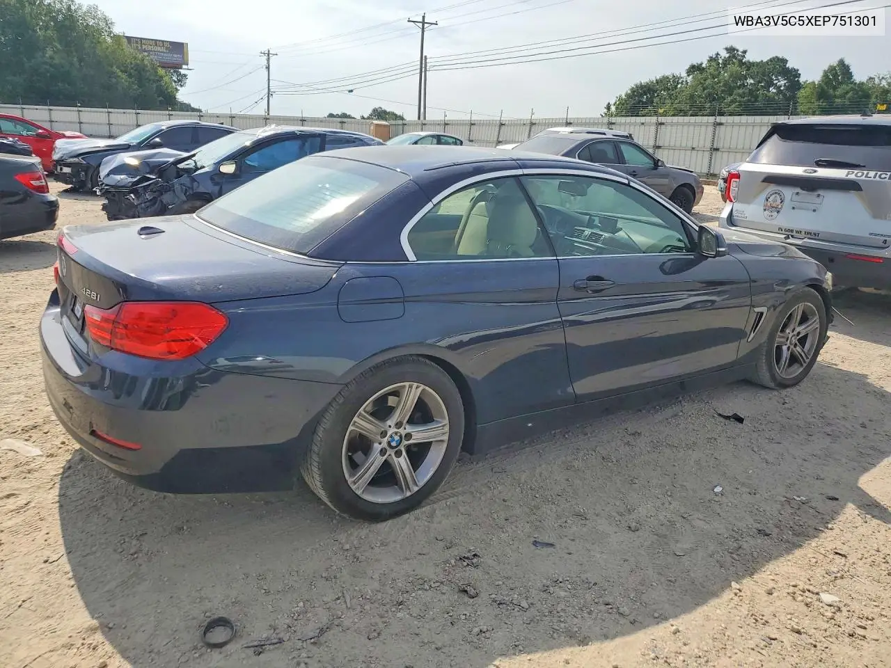 2014 BMW 428 I VIN: WBA3V5C5XEP751301 Lot: 59845086