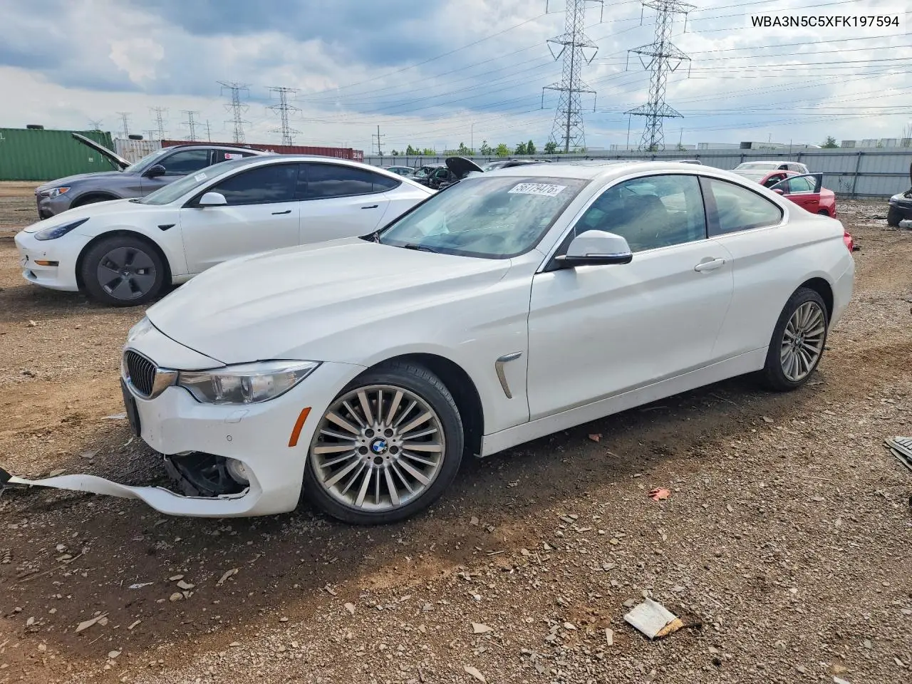 2015 BMW 428 Xi VIN: WBA3N5C5XFK197594 Lot: 56779476