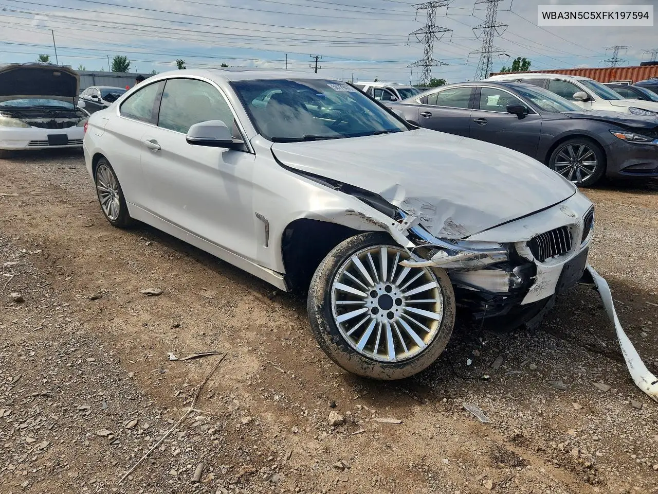 2015 BMW 428 Xi VIN: WBA3N5C5XFK197594 Lot: 56779476