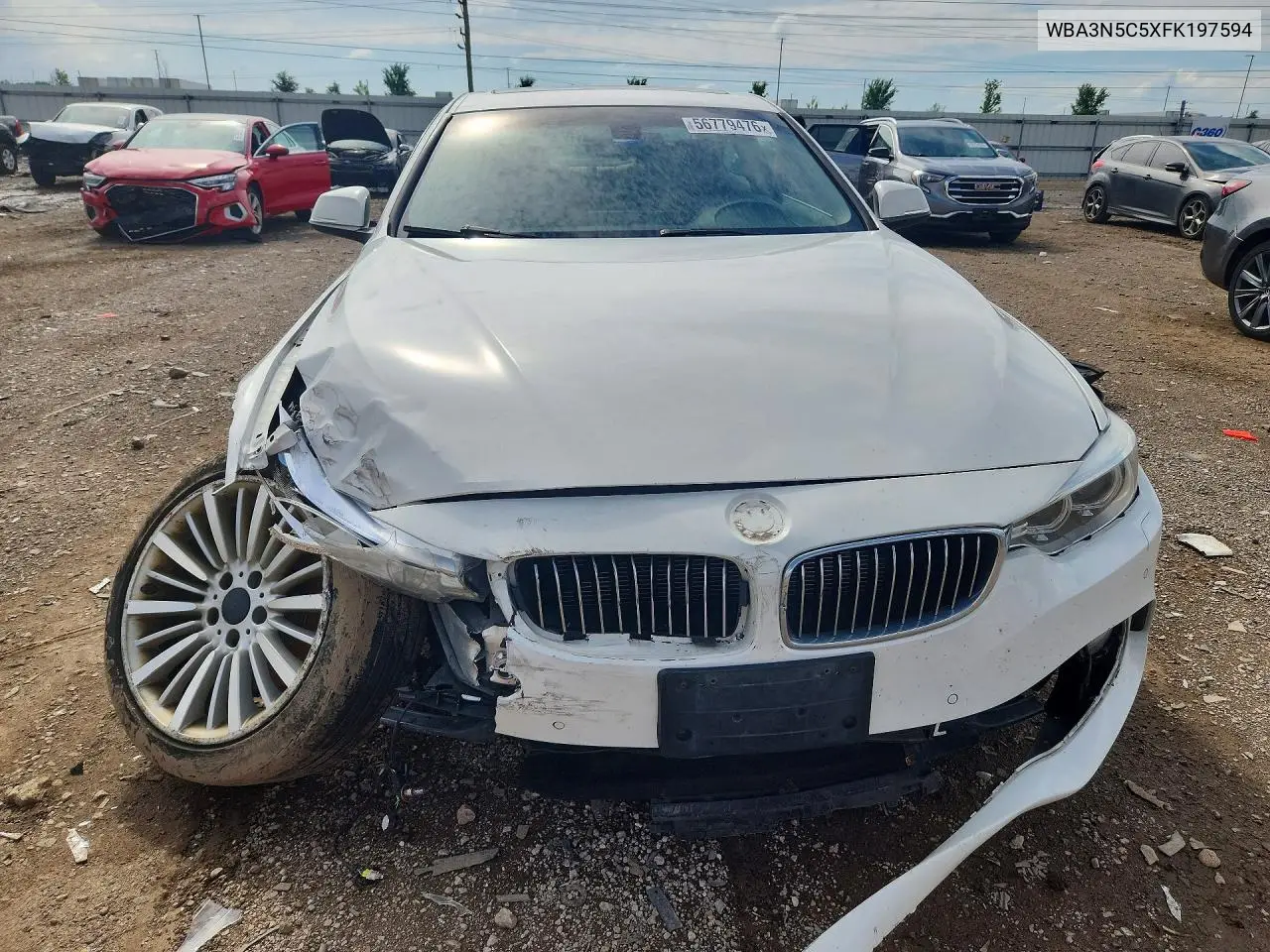 2015 BMW 428 Xi VIN: WBA3N5C5XFK197594 Lot: 56779476