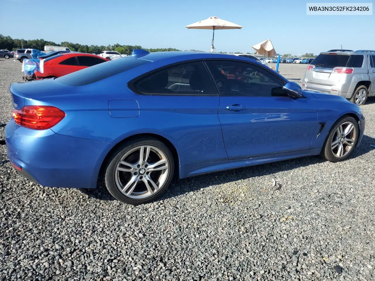 2015 BMW 428 I VIN: WBA3N3C52FK234206 Lot: 57039806