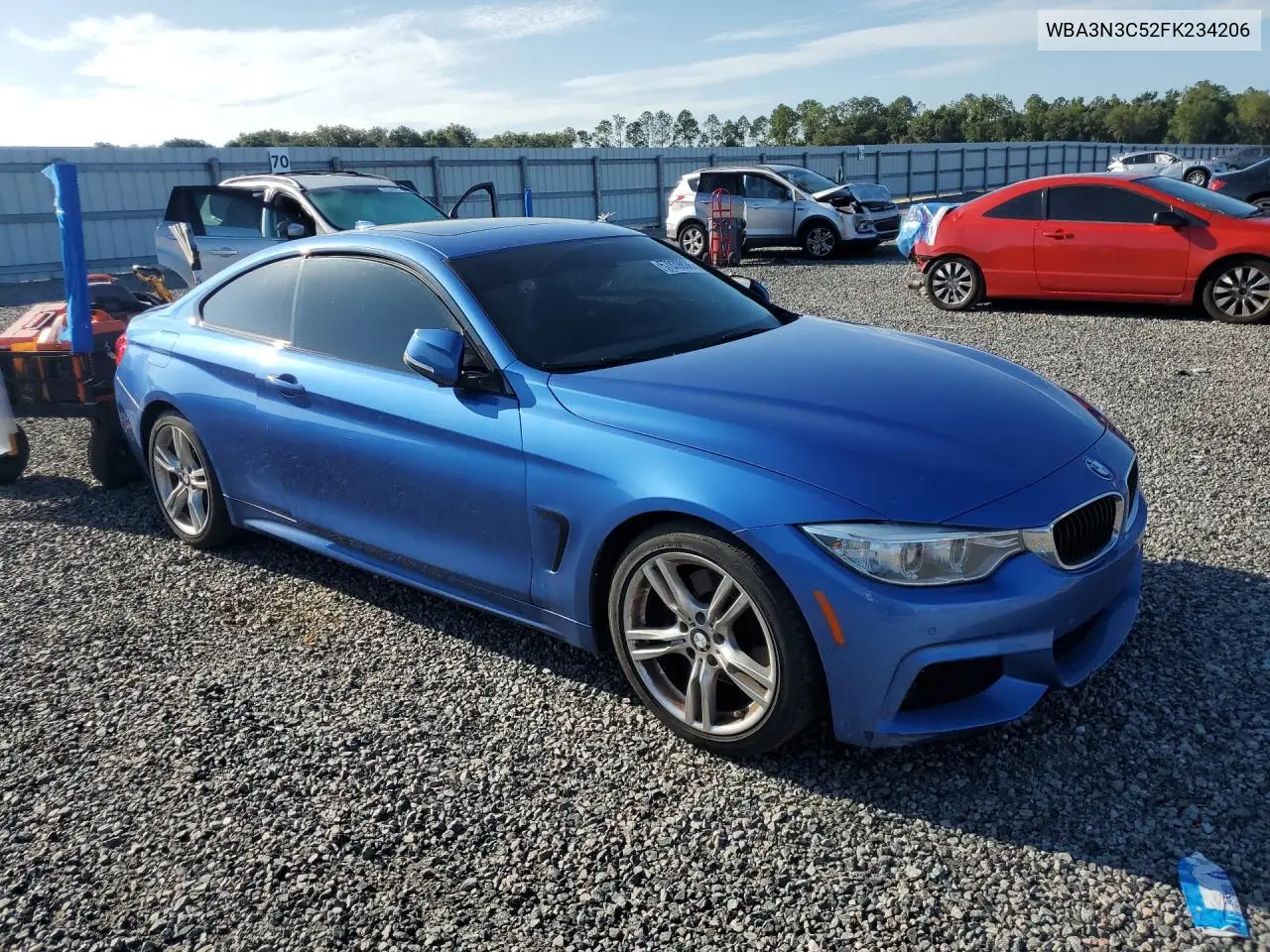 2015 BMW 428 I VIN: WBA3N3C52FK234206 Lot: 57039806