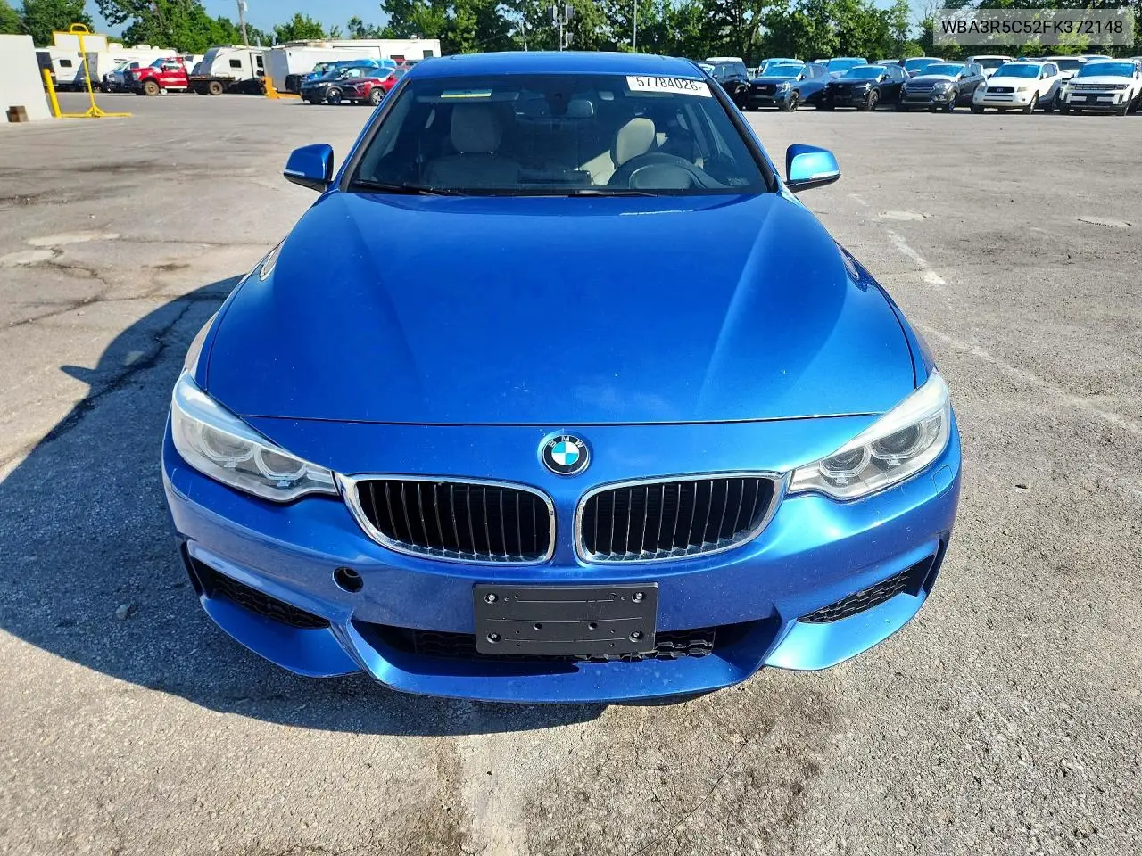 2015 BMW 435 Xi VIN: WBA3R5C52FK372148 Lot: 57784026