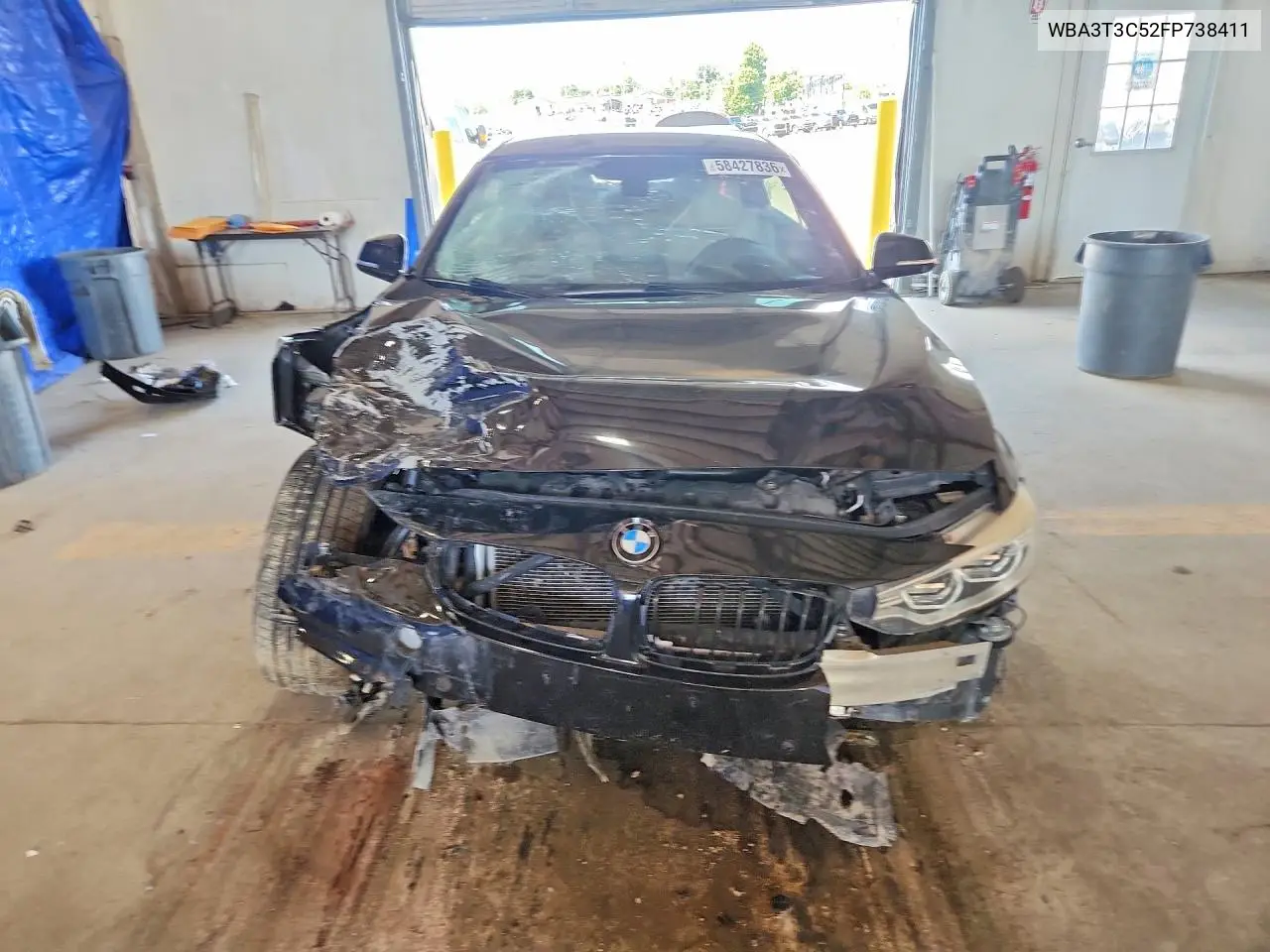 2015 BMW 435 I VIN: WBA3T3C52FP738411 Lot: 58427836