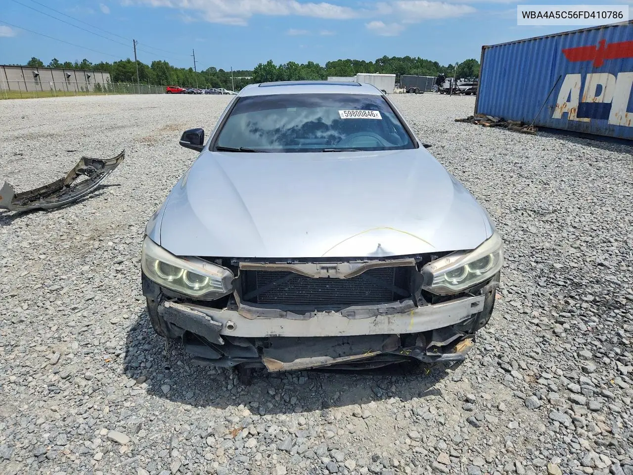2015 BMW 428 I Gran Coupe VIN: WBA4A5C56FD410786 Lot: 59800846