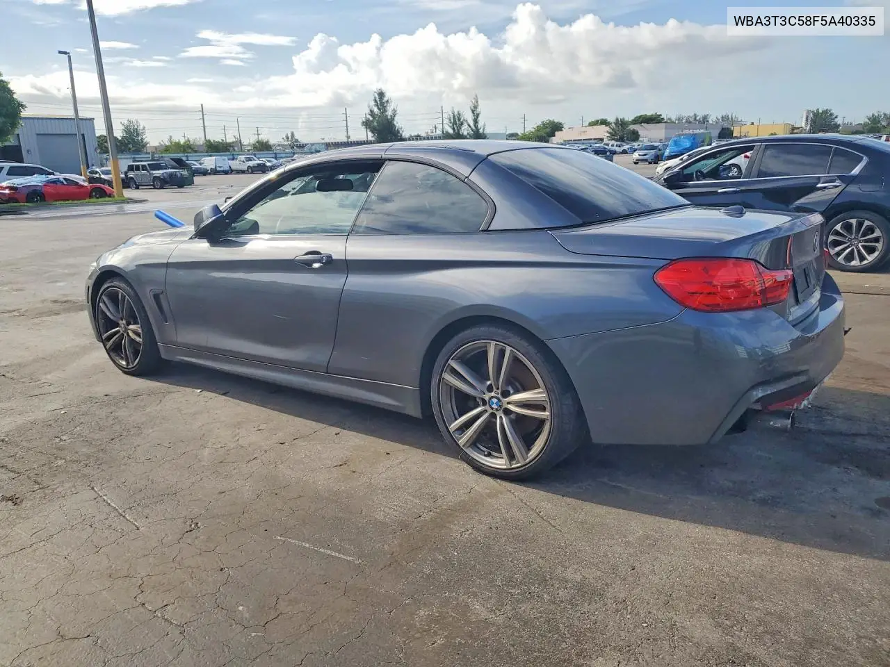 2015 BMW 435 I VIN: WBA3T3C58F5A40335 Lot: 59845166