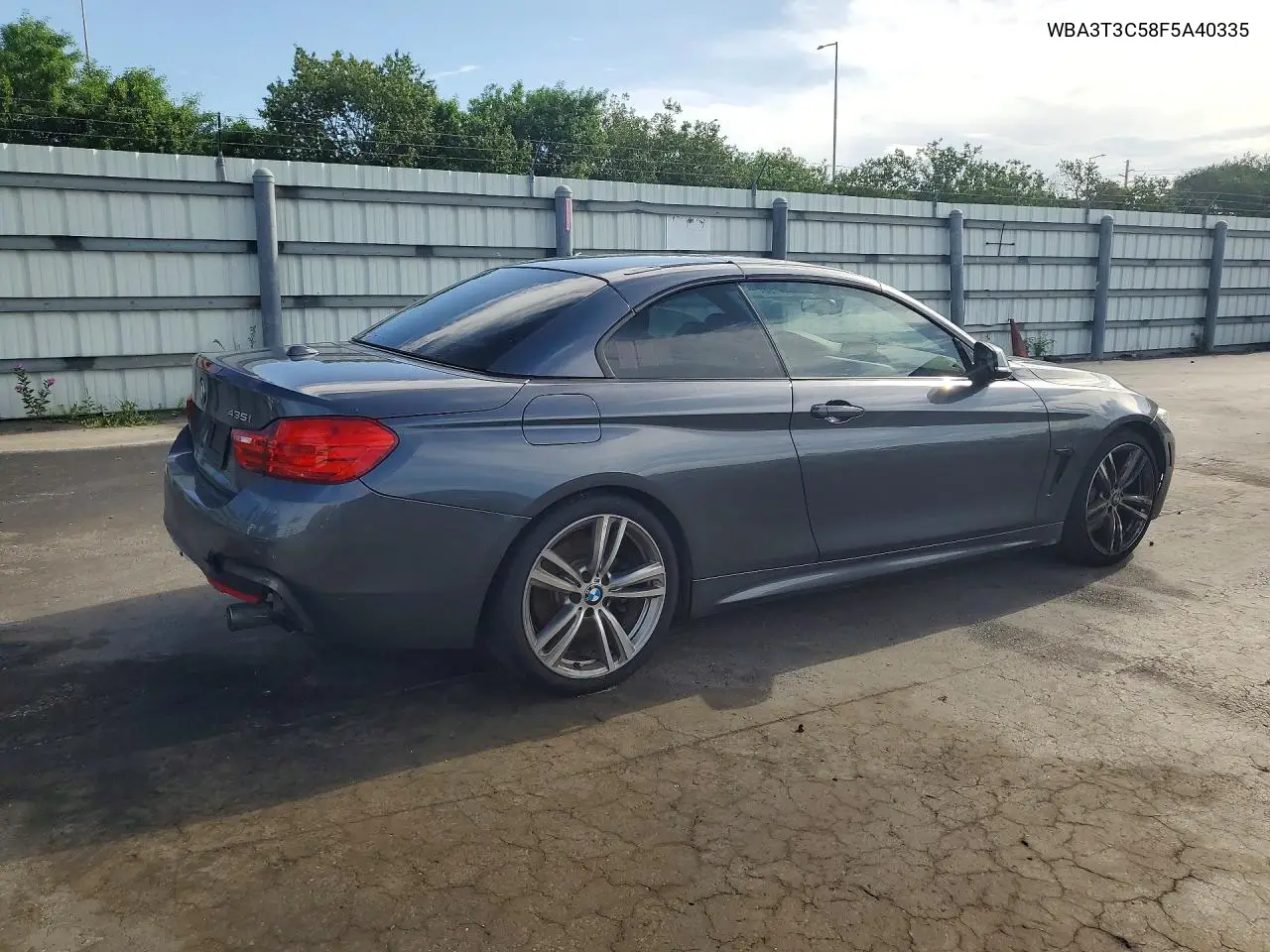2015 BMW 435 I VIN: WBA3T3C58F5A40335 Lot: 59845166