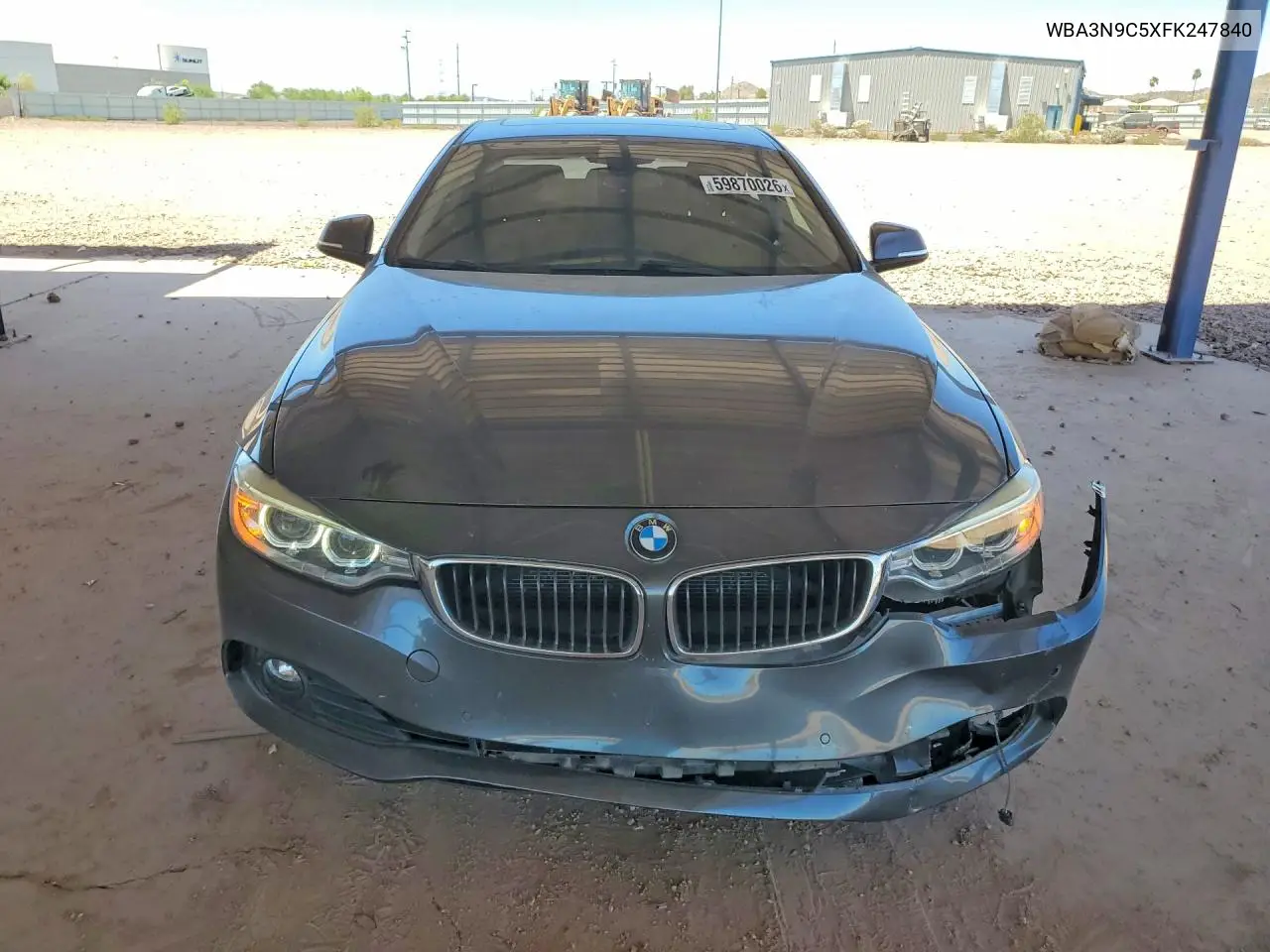 2015 BMW 428 Xi VIN: WBA3N9C5XFK247840 Lot: 59870026