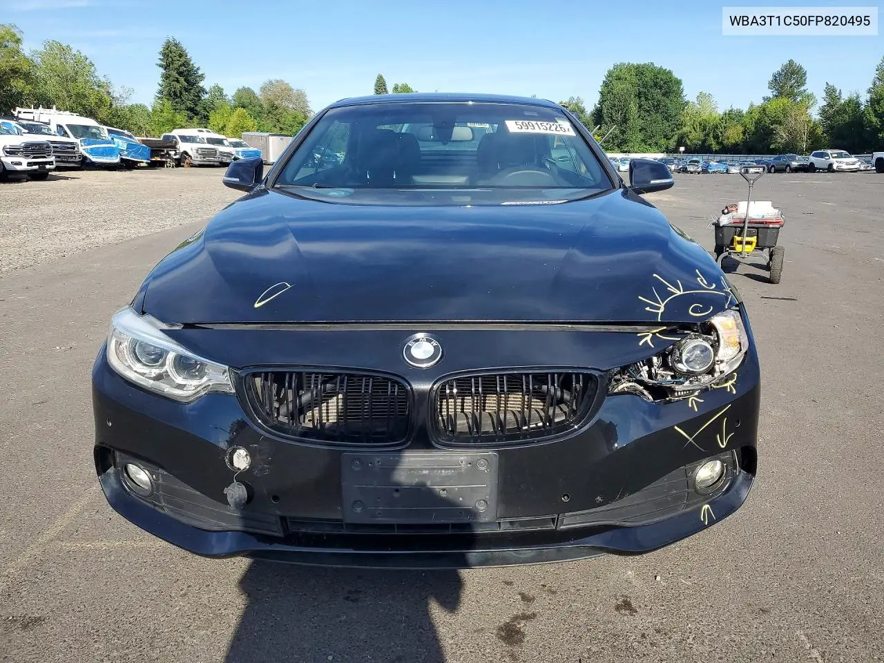 2015 BMW 428 Xi Sulev VIN: WBA3T1C50FP820495 Lot: 59915226