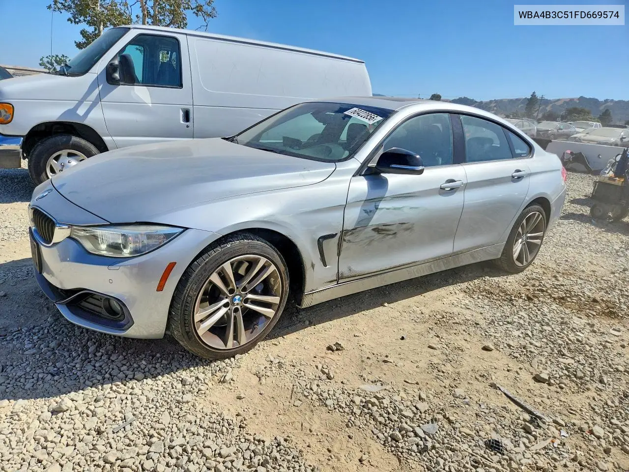 2015 BMW 435 Xi Gran Coupe VIN: WBA4B3C51FD669574 Lot: 60422856