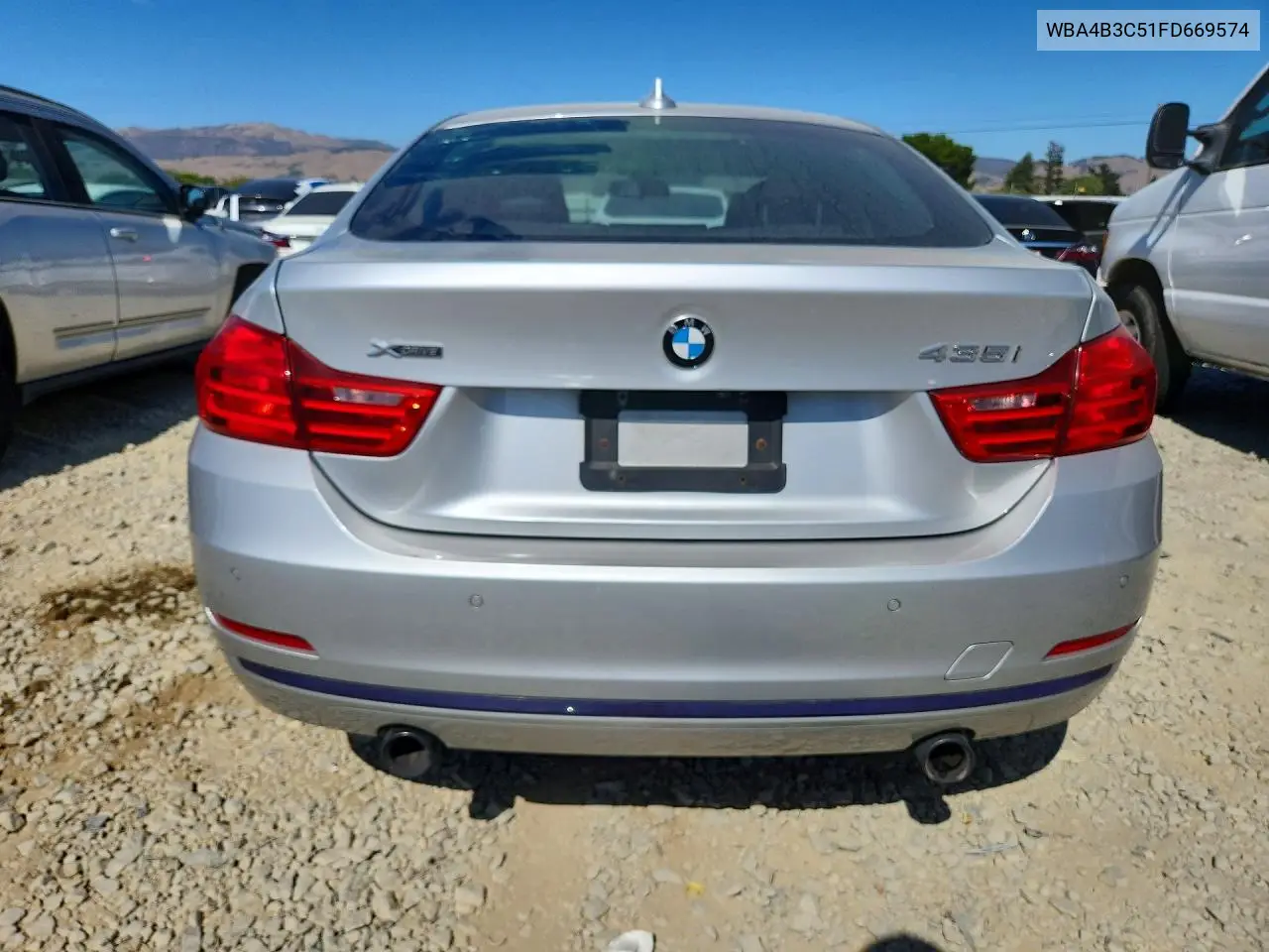 2015 BMW 435 Xi Gran Coupe VIN: WBA4B3C51FD669574 Lot: 60422856