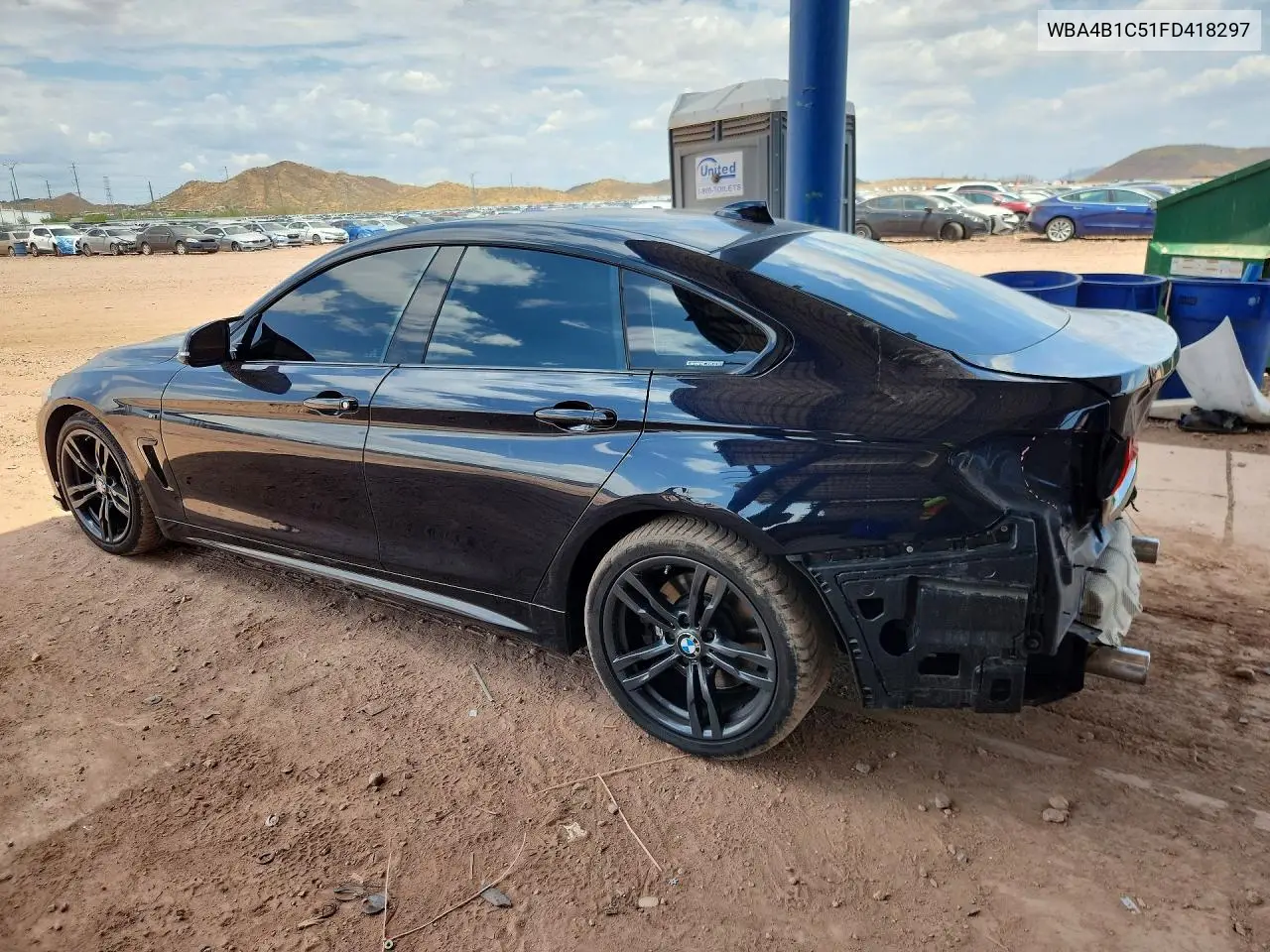 2015 BMW 435 I Gran Coupe VIN: WBA4B1C51FD418297 Lot: 61434416