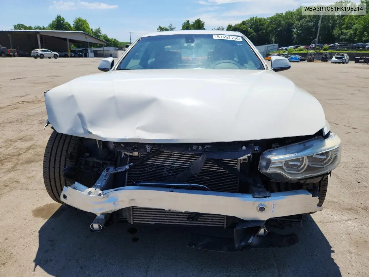 2015 BMW 435 I VIN: WBA3R1C51FK195214 Lot: 61492156