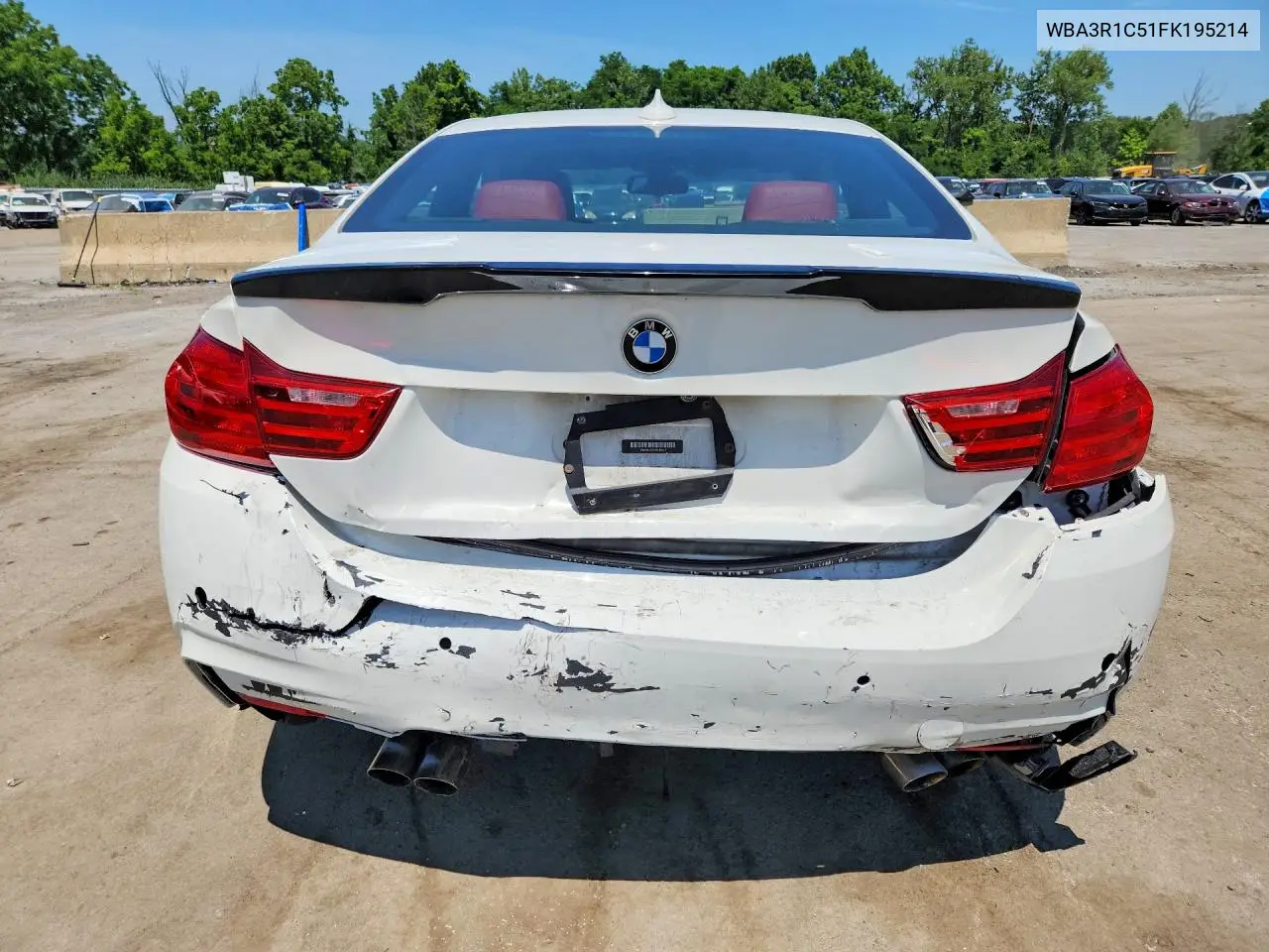 2015 BMW 435 I VIN: WBA3R1C51FK195214 Lot: 61492156