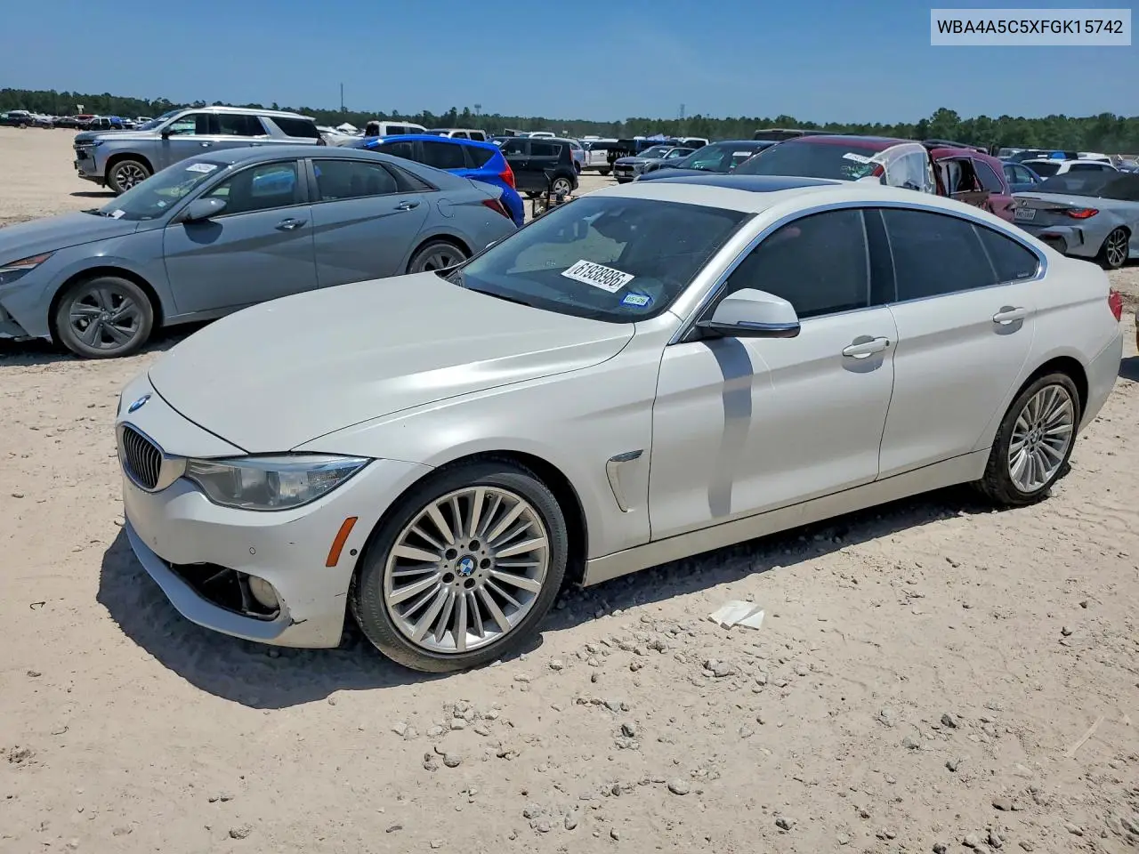 2015 BMW 428 I Gran Coupe VIN: WBA4A5C5XFGK15742 Lot: 61938986