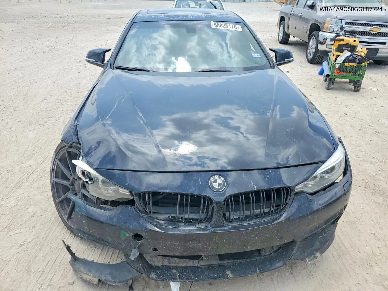 2016 BMW 428 I Gran Coupe Sulev VIN: WBA4A9C50GGL87724 Lot: 58825176