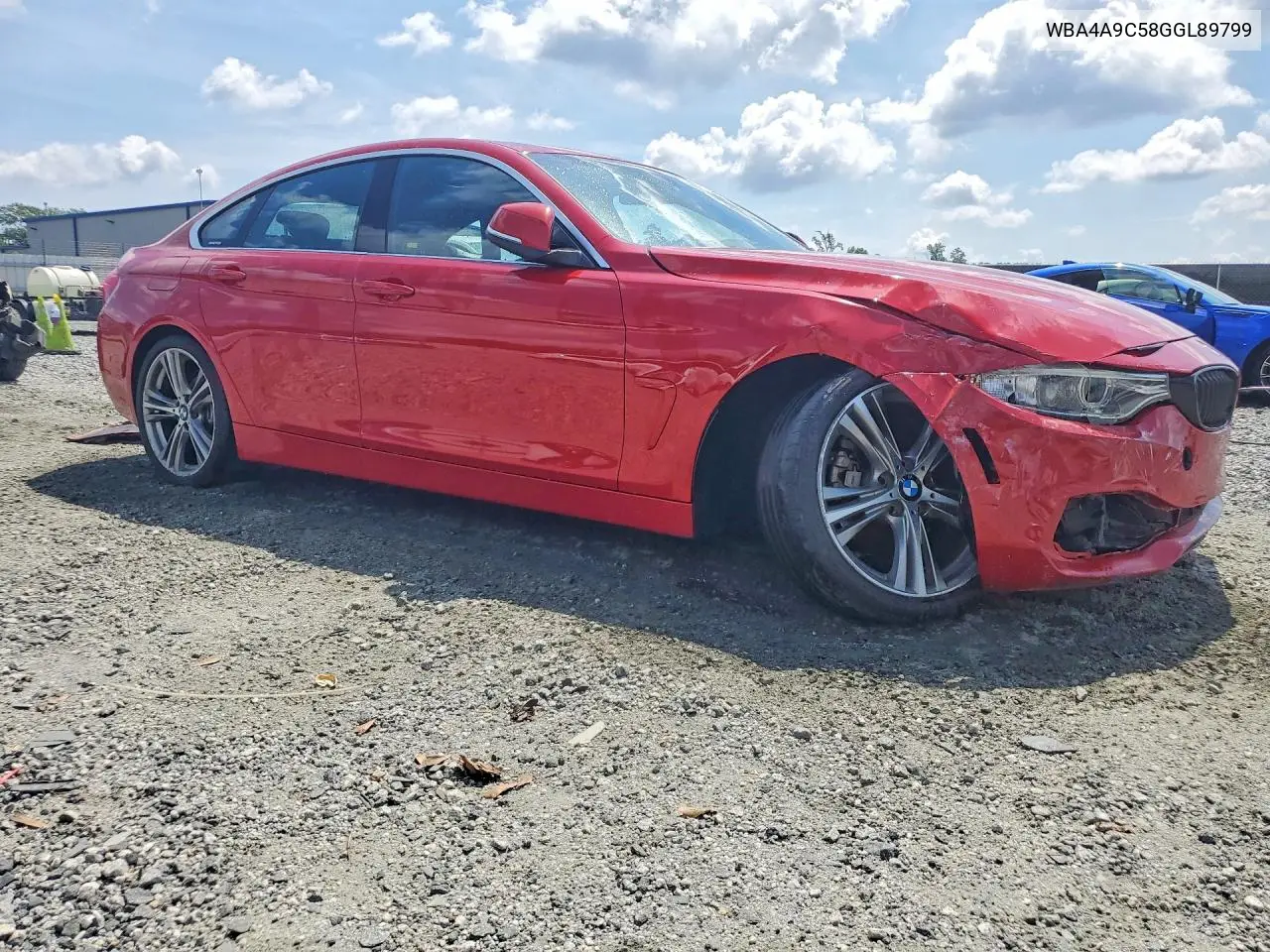 2016 BMW 428 I Gran Coupe Sulev VIN: WBA4A9C58GGL89799 Lot: 59384896