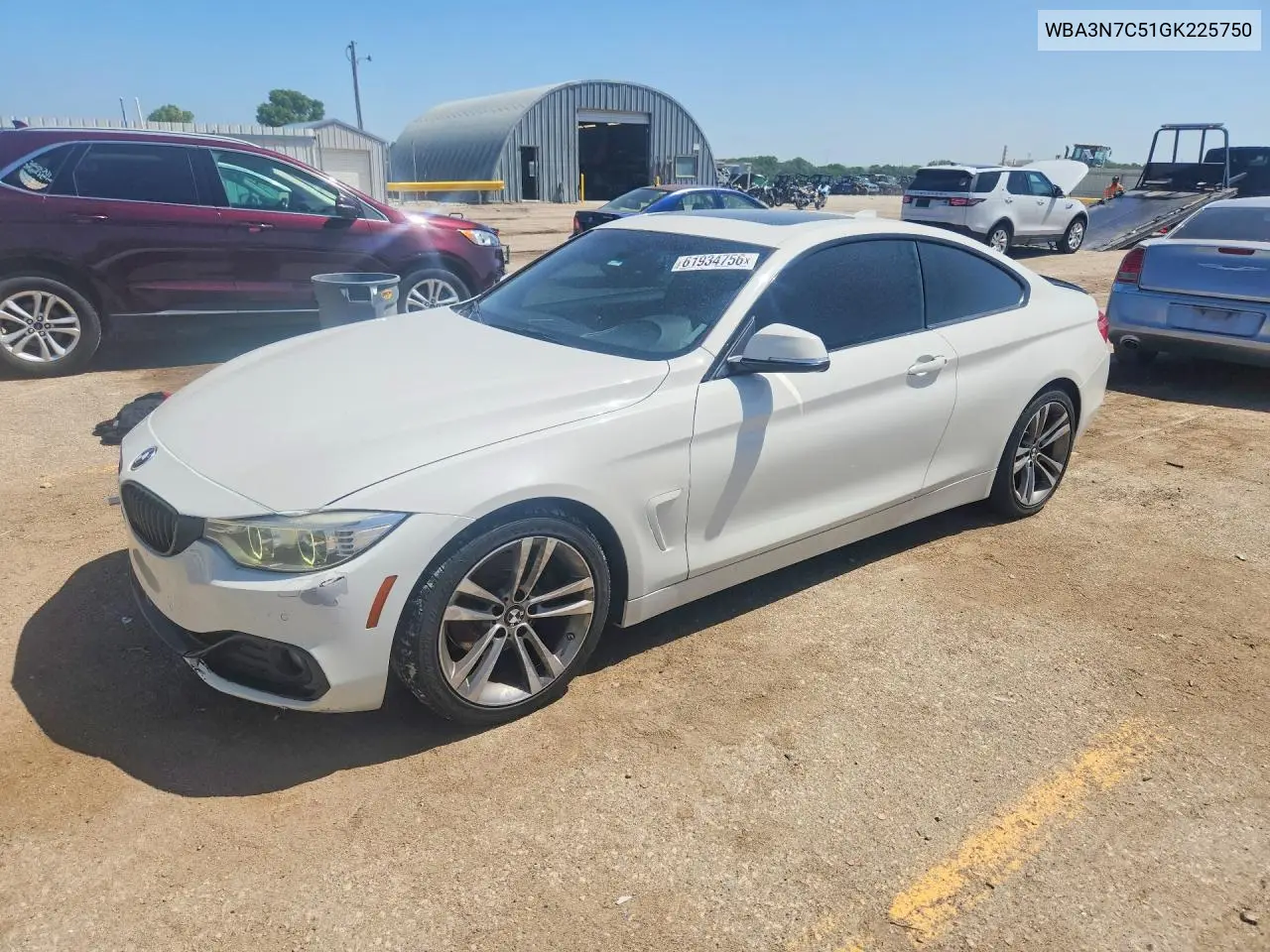 2016 BMW 428 I VIN: WBA3N7C51GK225750 Lot: 61934756