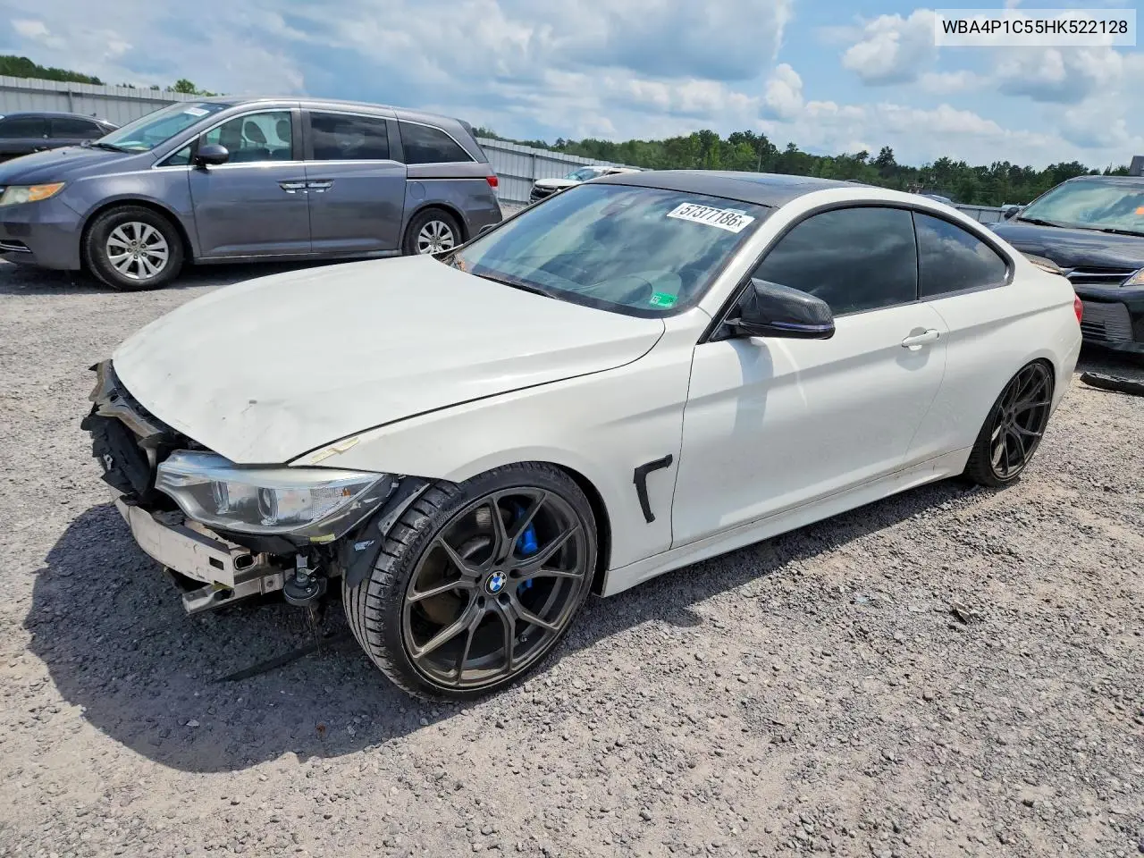 2017 BMW 440I VIN: WBA4P1C55HK522128 Lot: 57377186