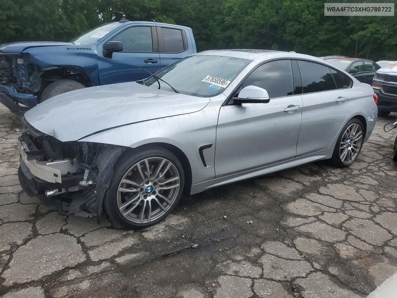2017 BMW 430I Gran Coupe VIN: WBA4F7C3XHG788722 Lot: 57650596